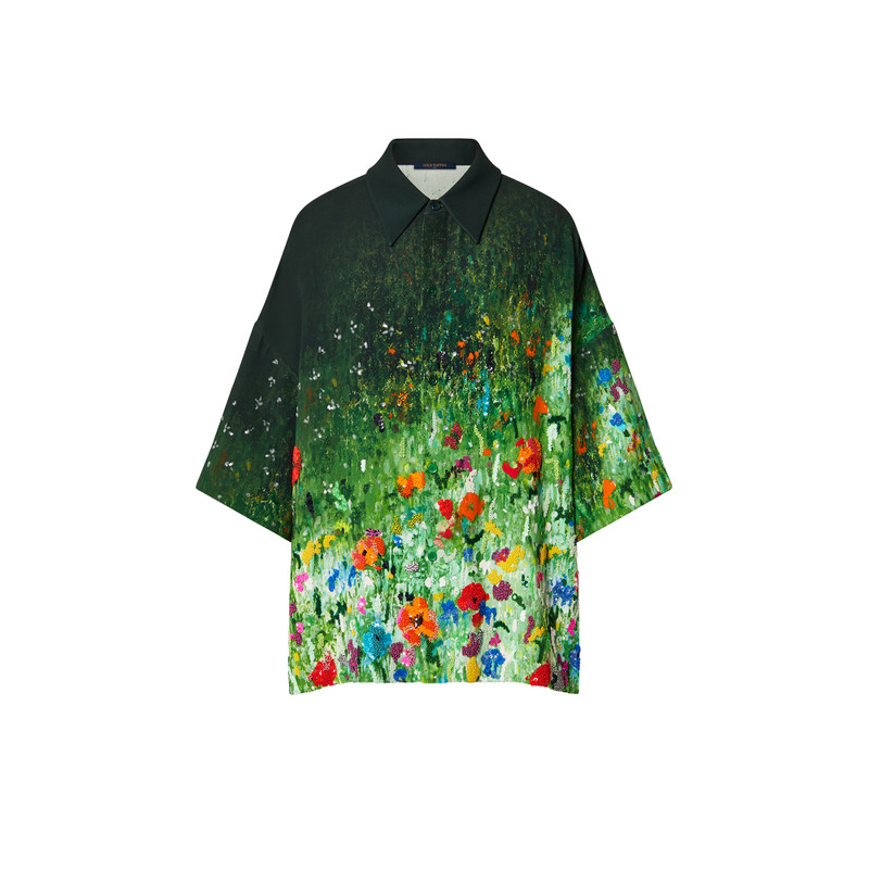 Multi Buttonholes Short-Sleeved Pyjama Shirt 1