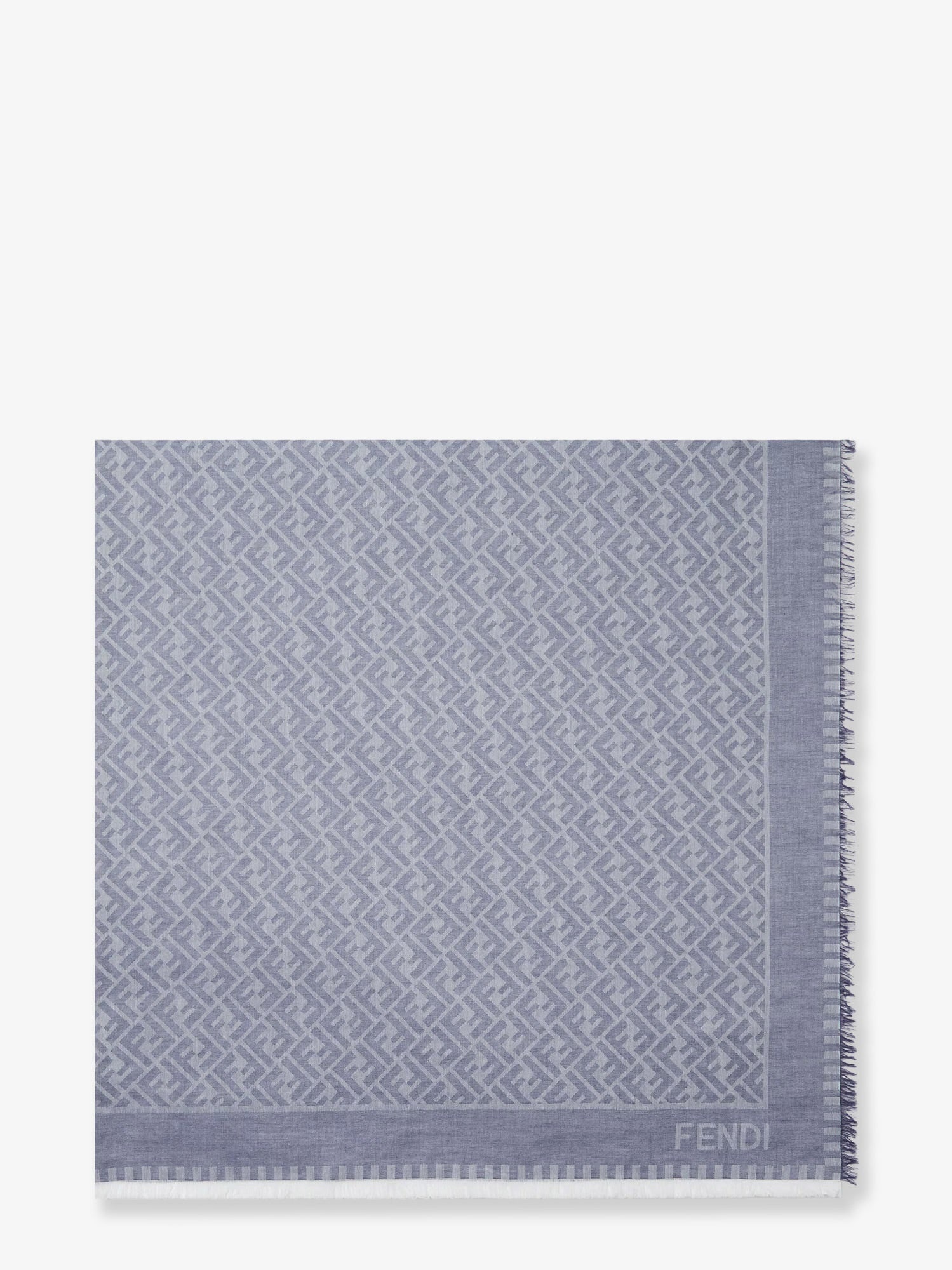 Fendi Ff Jacquard Cotton Shawl - 1