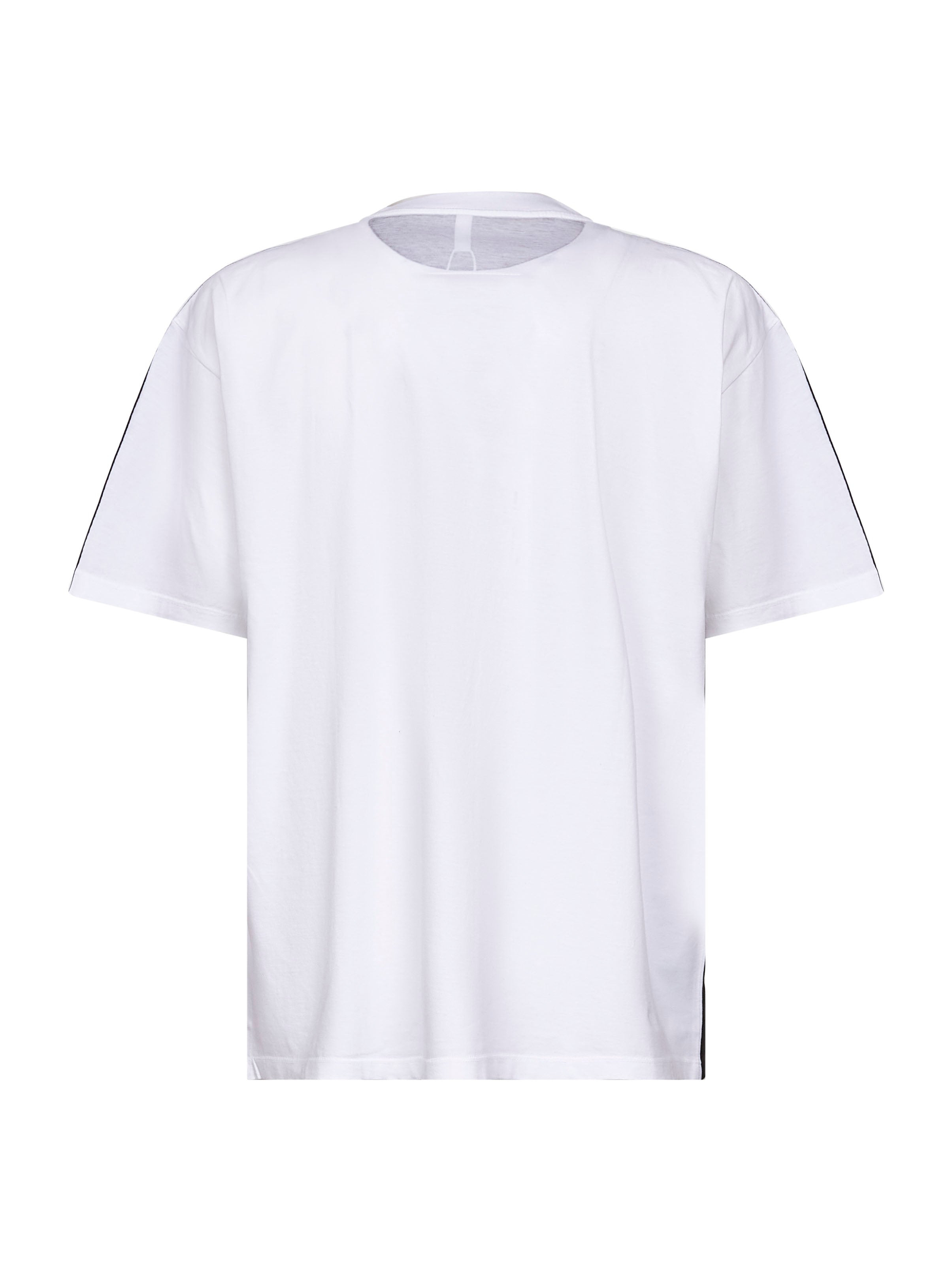 White cotton Trompe l'oeil T-shirt - 2