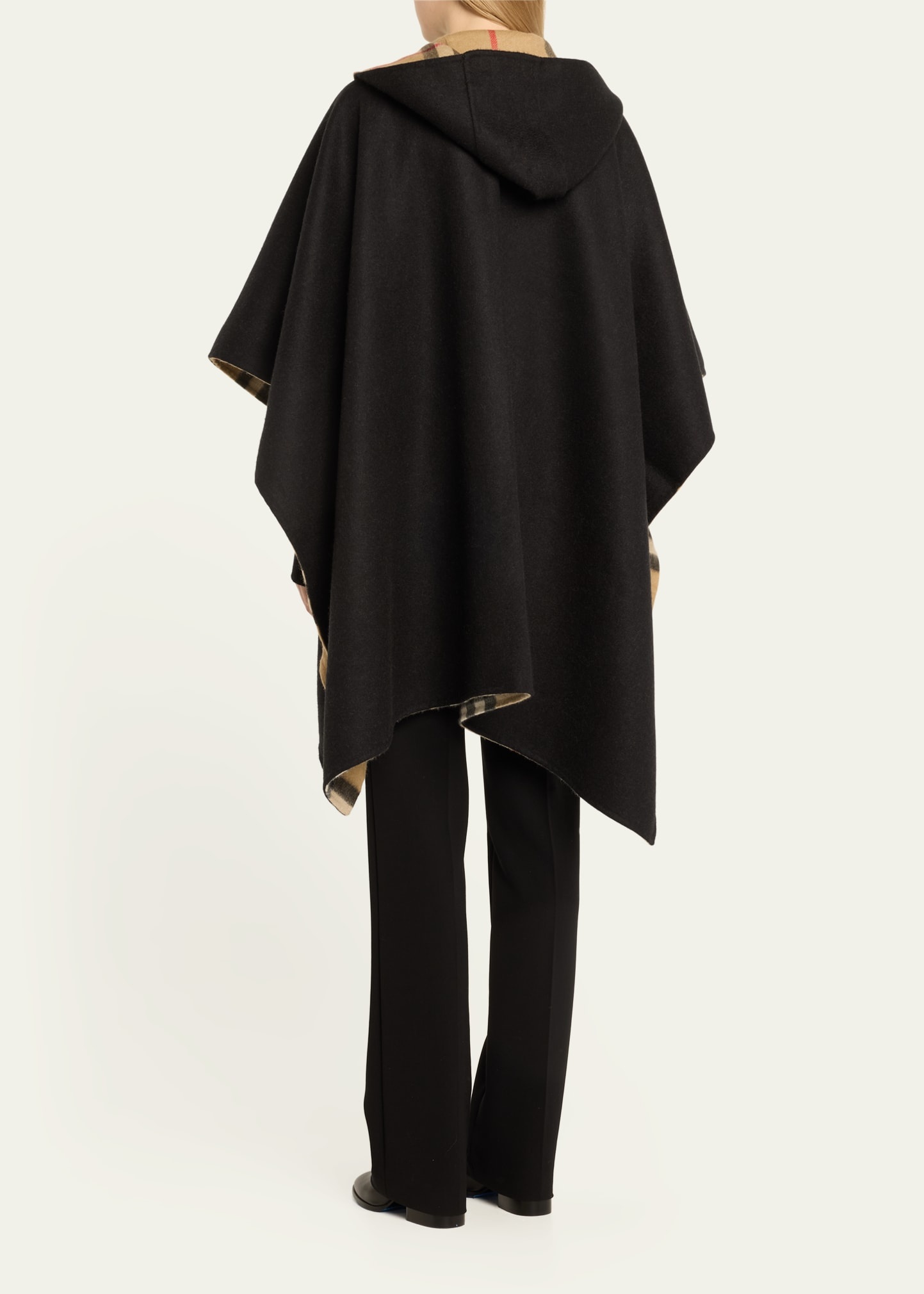 Catherine Hooded Cashmere Cape - 3