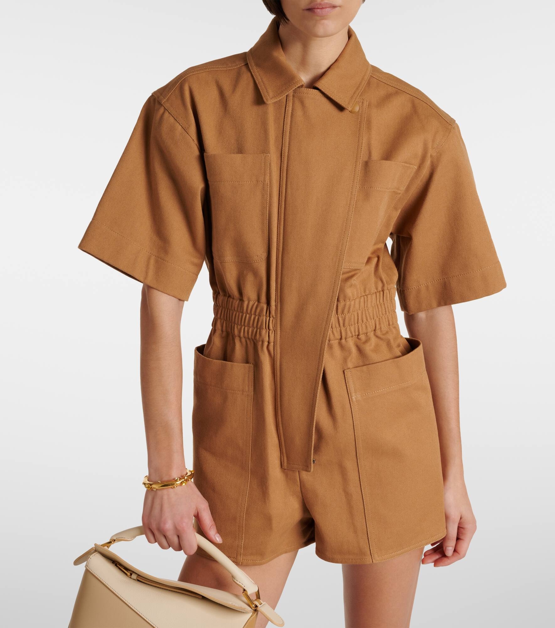 Angora cotton drill playsuit - 6