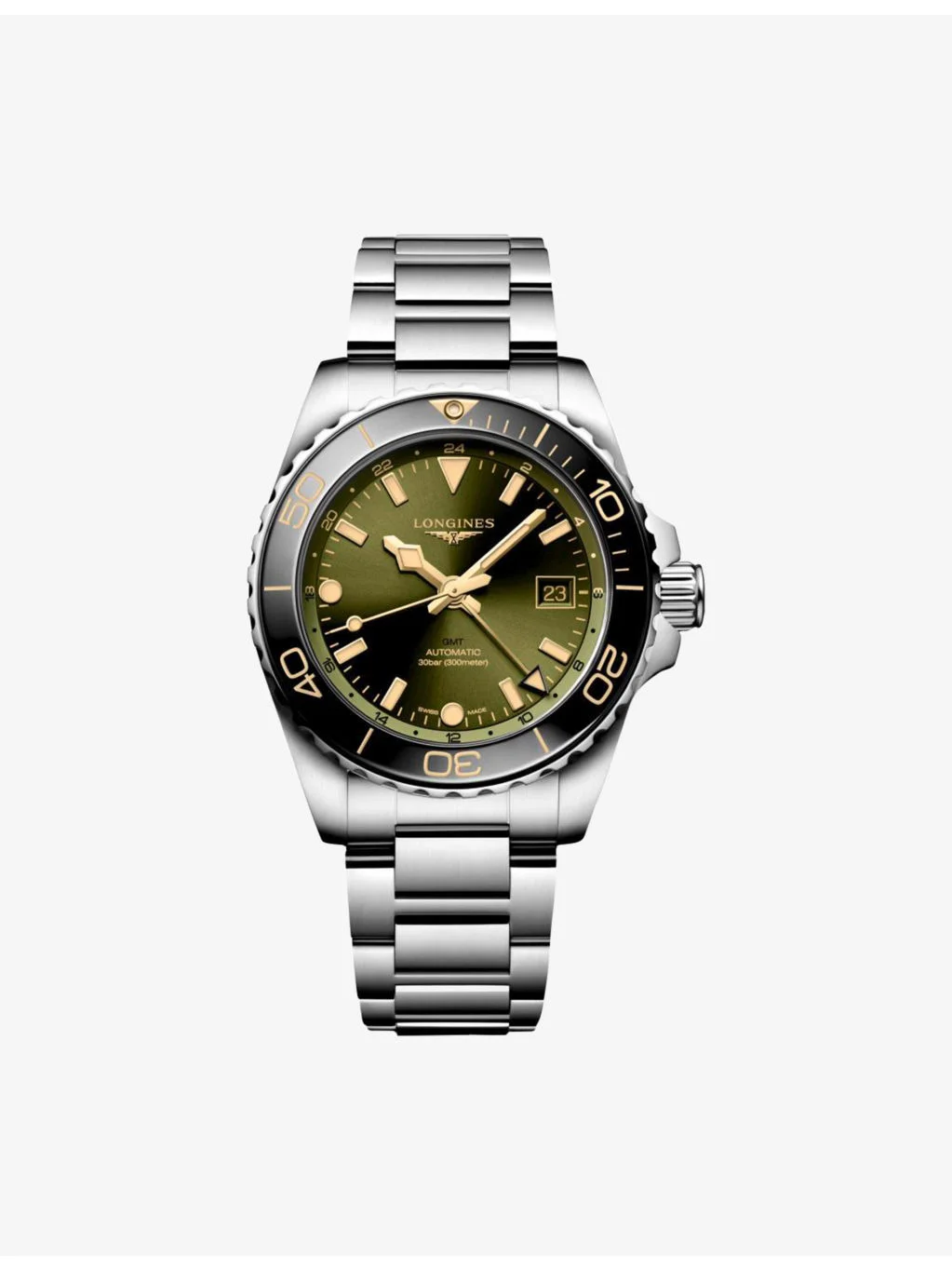 HydroConquest GMT Stainless-Steel Automatic Watch - 1