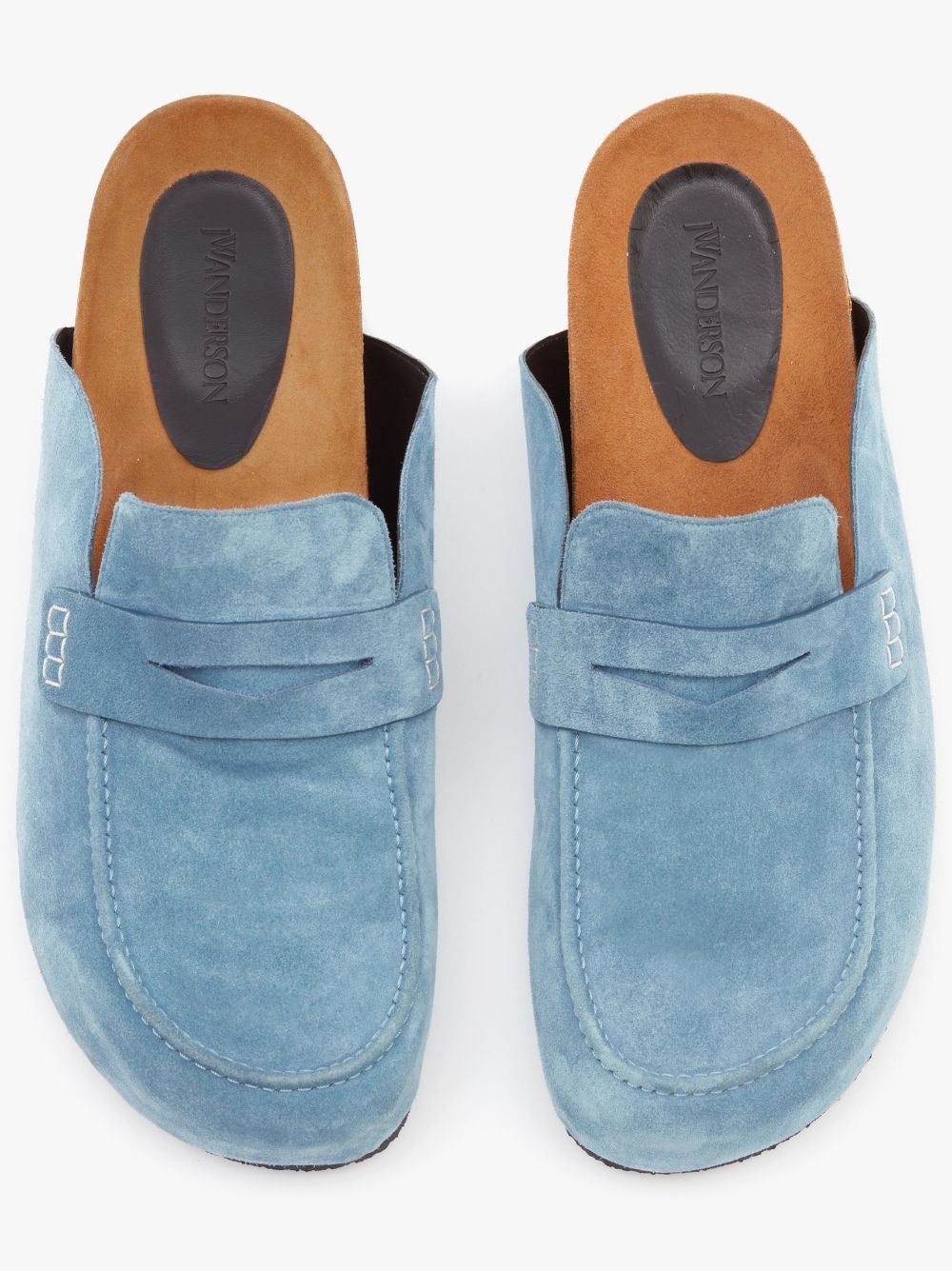 SUEDE LOAFER MULES - 5