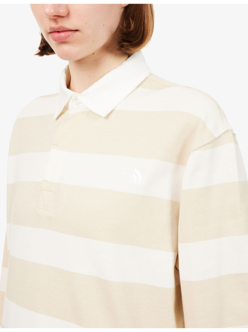 Rugby Striped Cotton Polo Sweatshirt 5