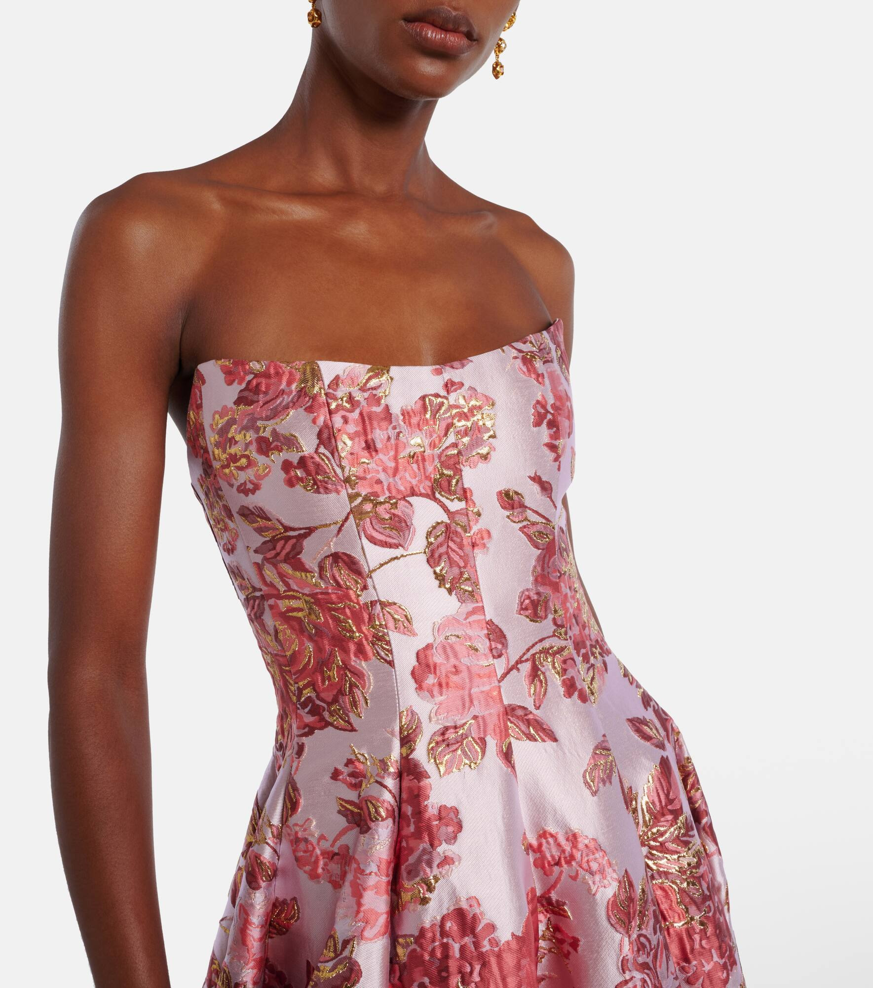Laila floral brocade gown - 4