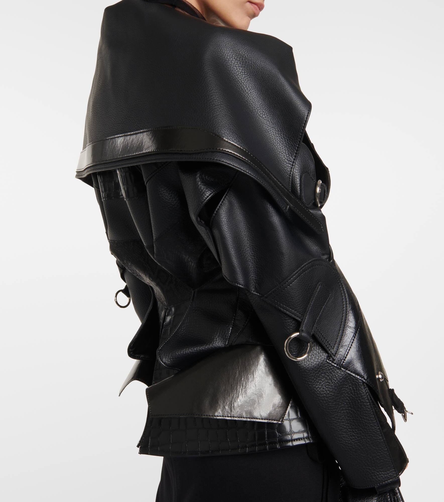 ジャケット COVERNAT (W) POCKET ECO LEATHER JACKET 4NY094 JKPT STORE / OUTER