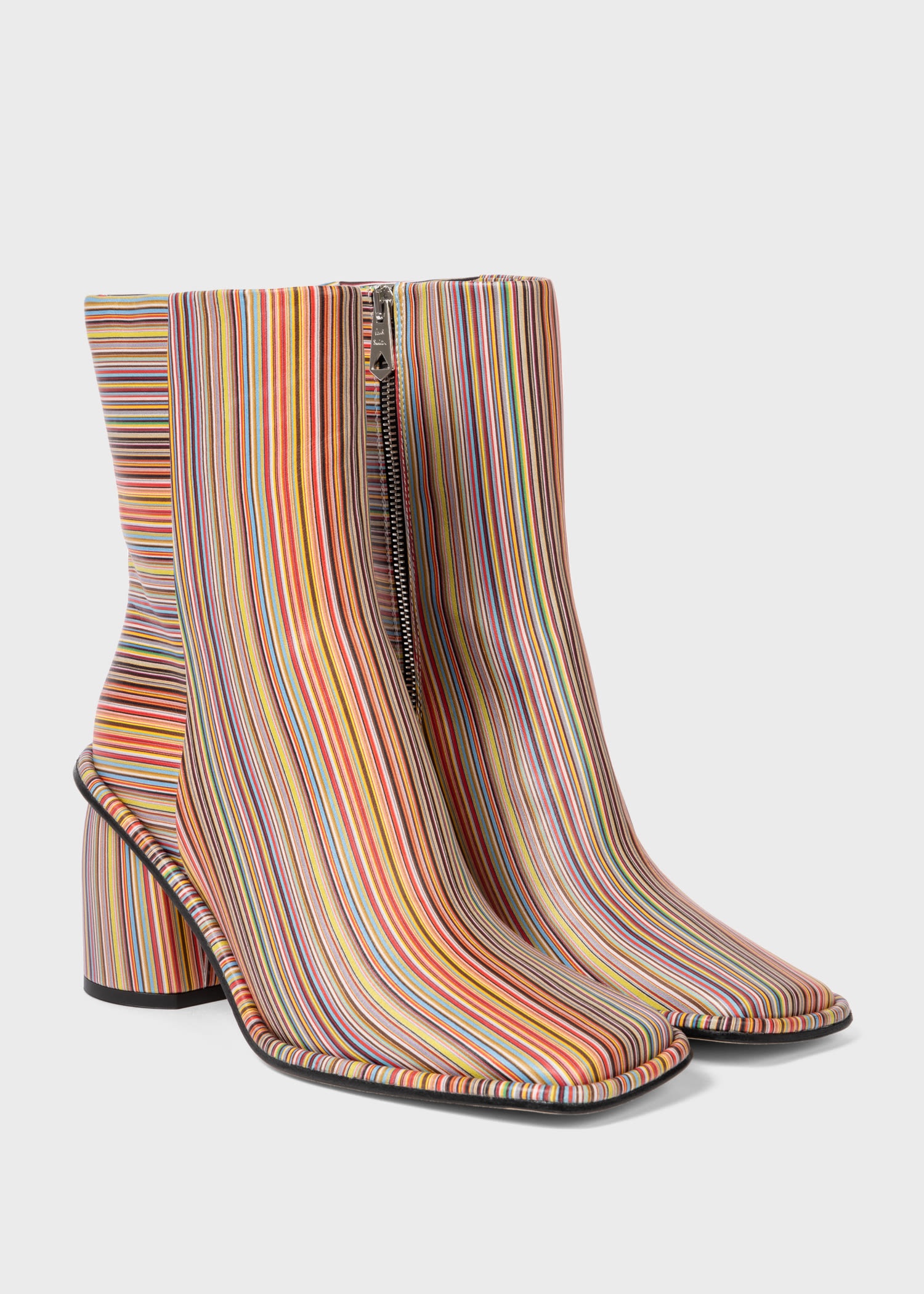 'Amber' 'Signature Stripe' Ankle Boots - 2