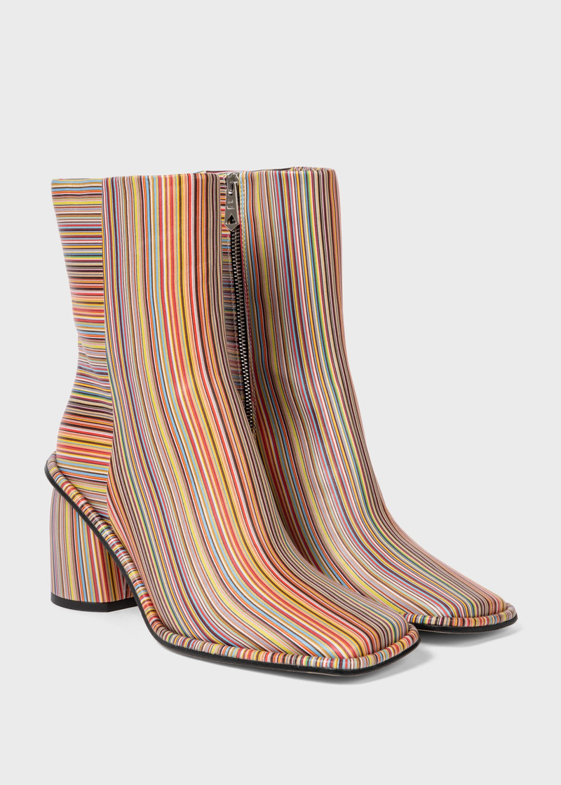 Paul Smith 'Amber' 'Signature Stripe' Ankle Boots outlook
