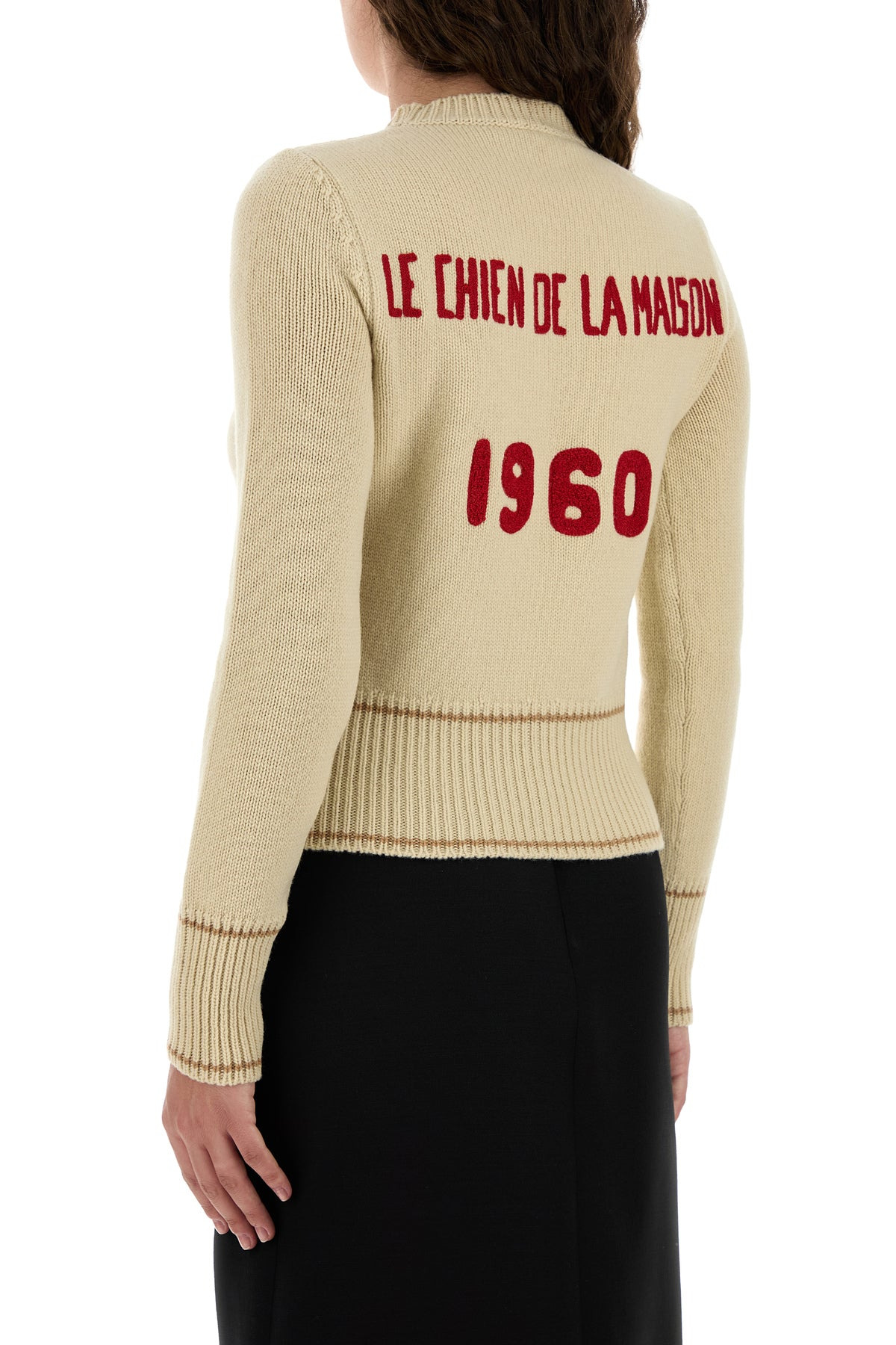 Beige wool sweater - 4
