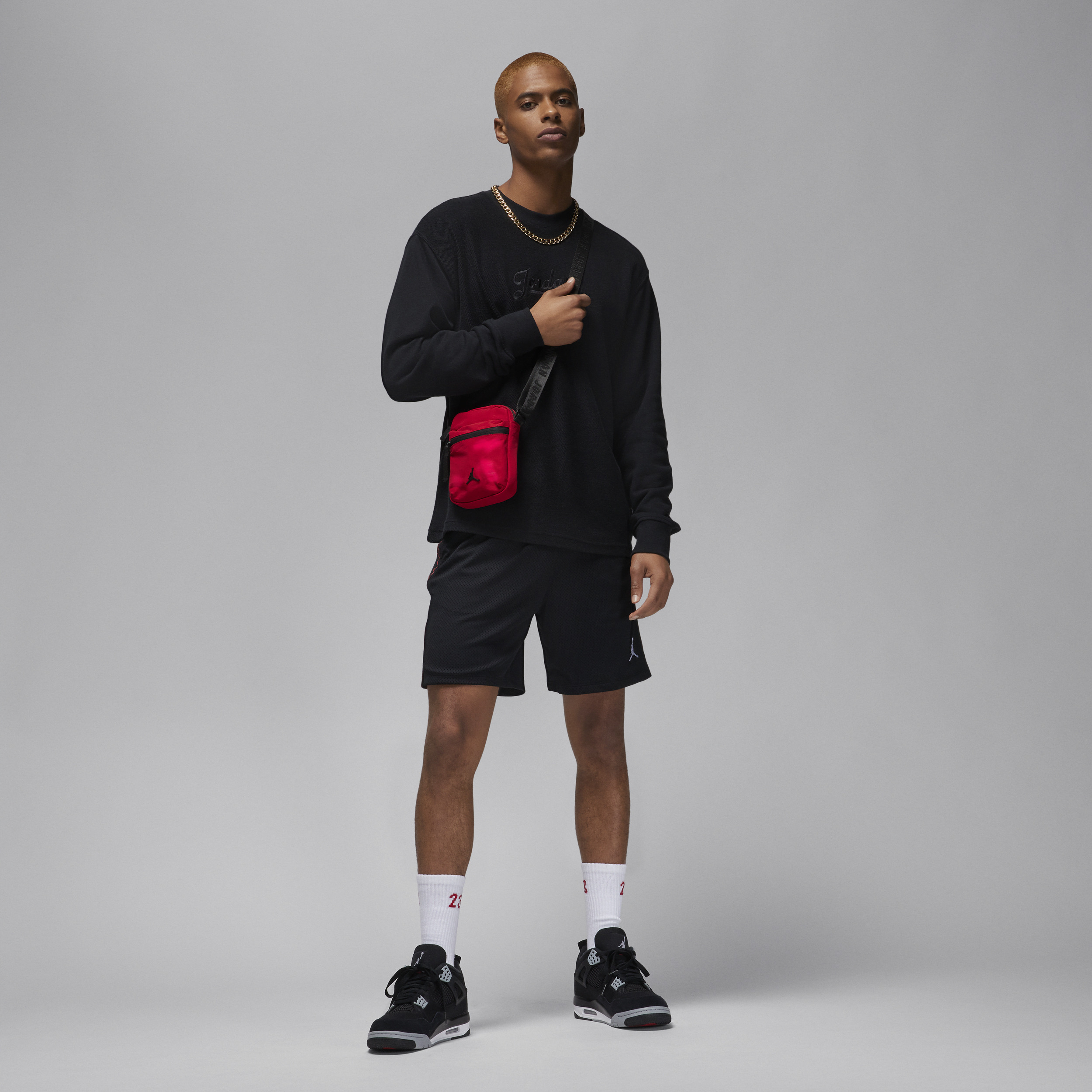 Men's Jordan Flight MVP Long-Sleeve Fleece Top - 6