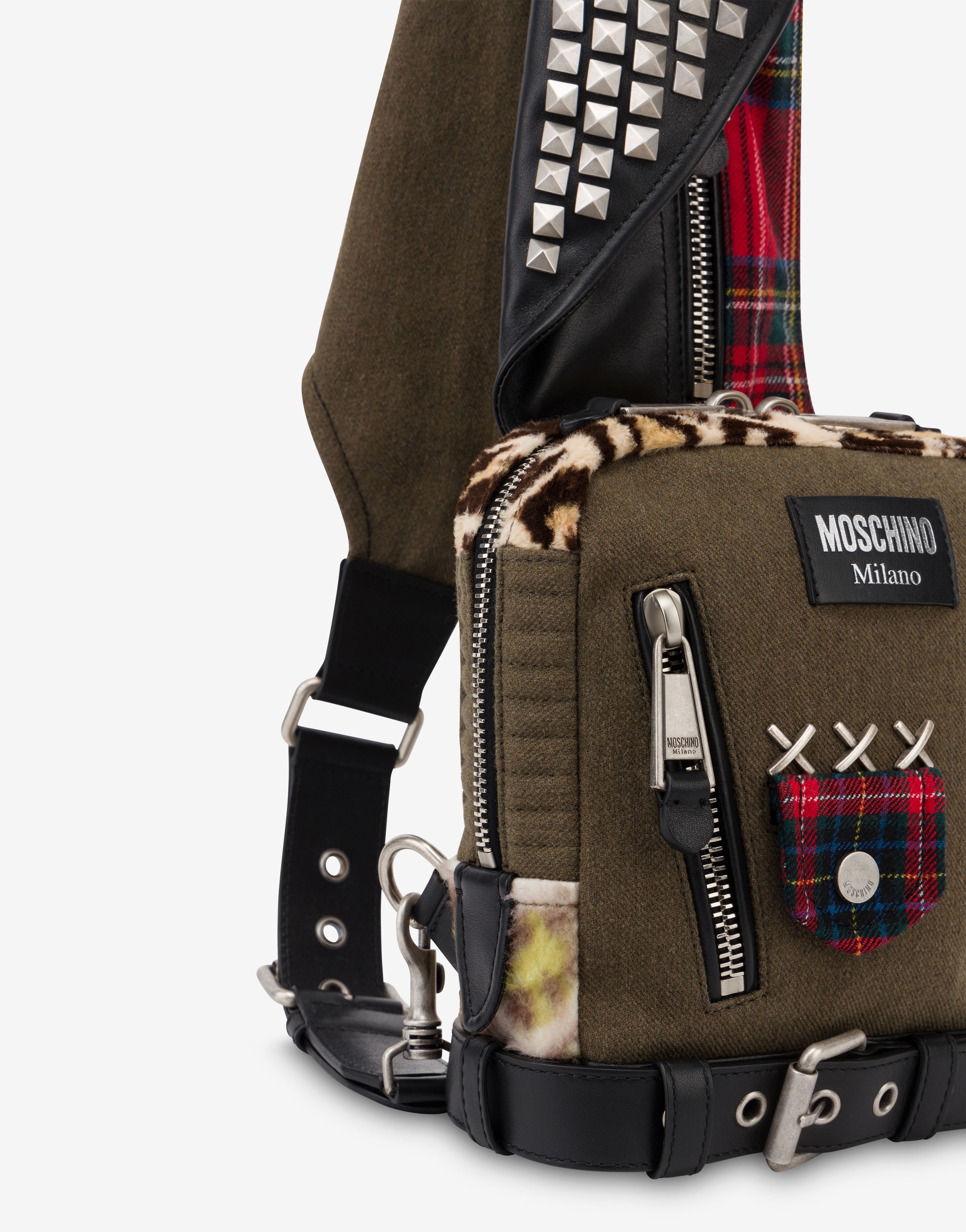 MILITARY PATCHWORK CROSSBODY BAG - 4