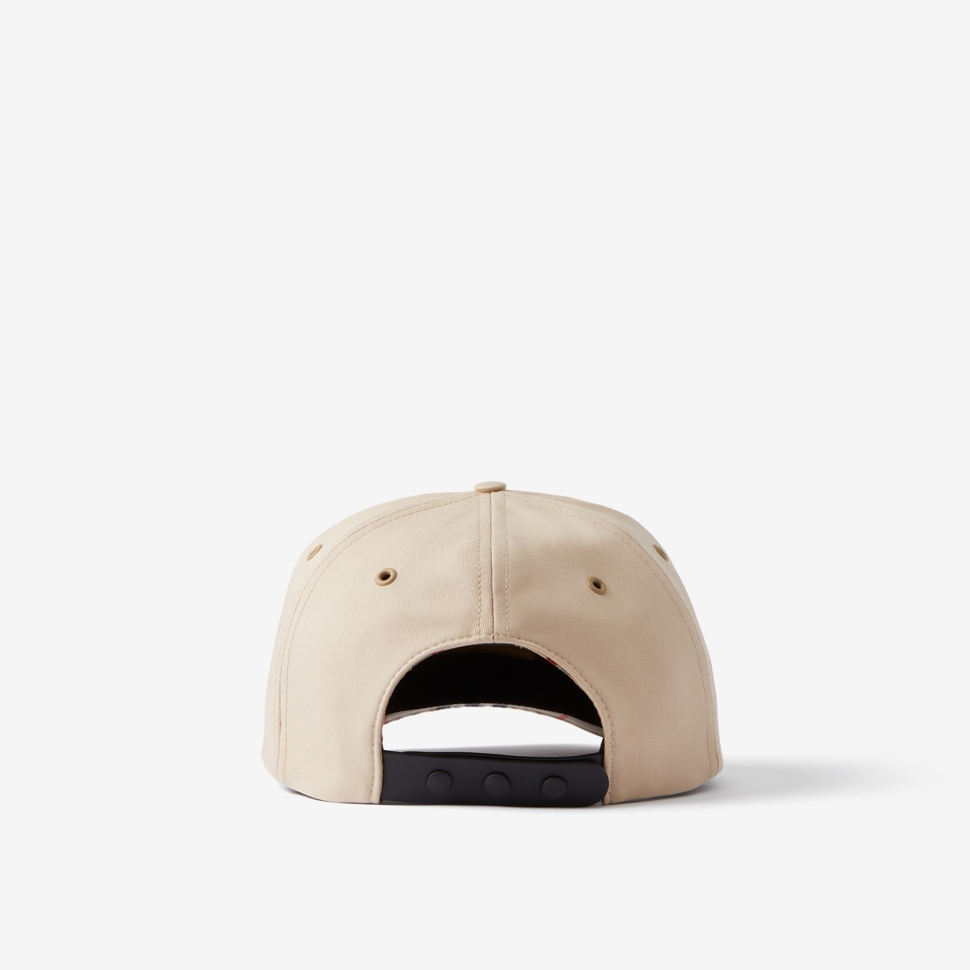 Label Print Cotton Gabardine Cap - 3