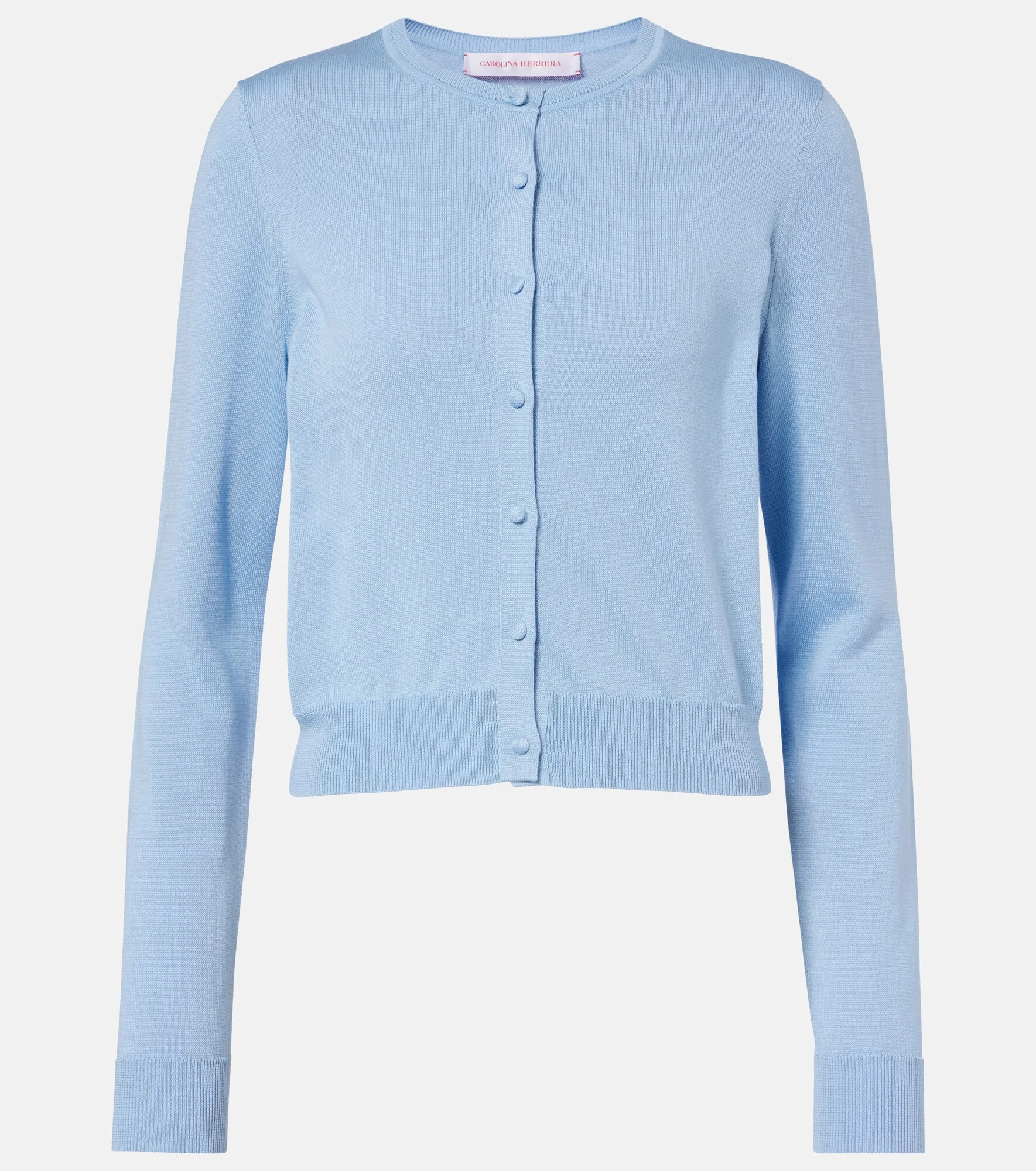 Cropped silk and cotton cardigan - 1