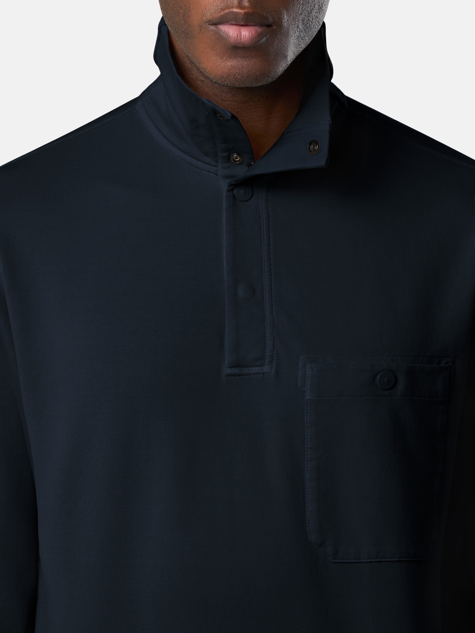 6100013 COTTON STRETCH FLEECE_STONE ISLAND GHOST - 5