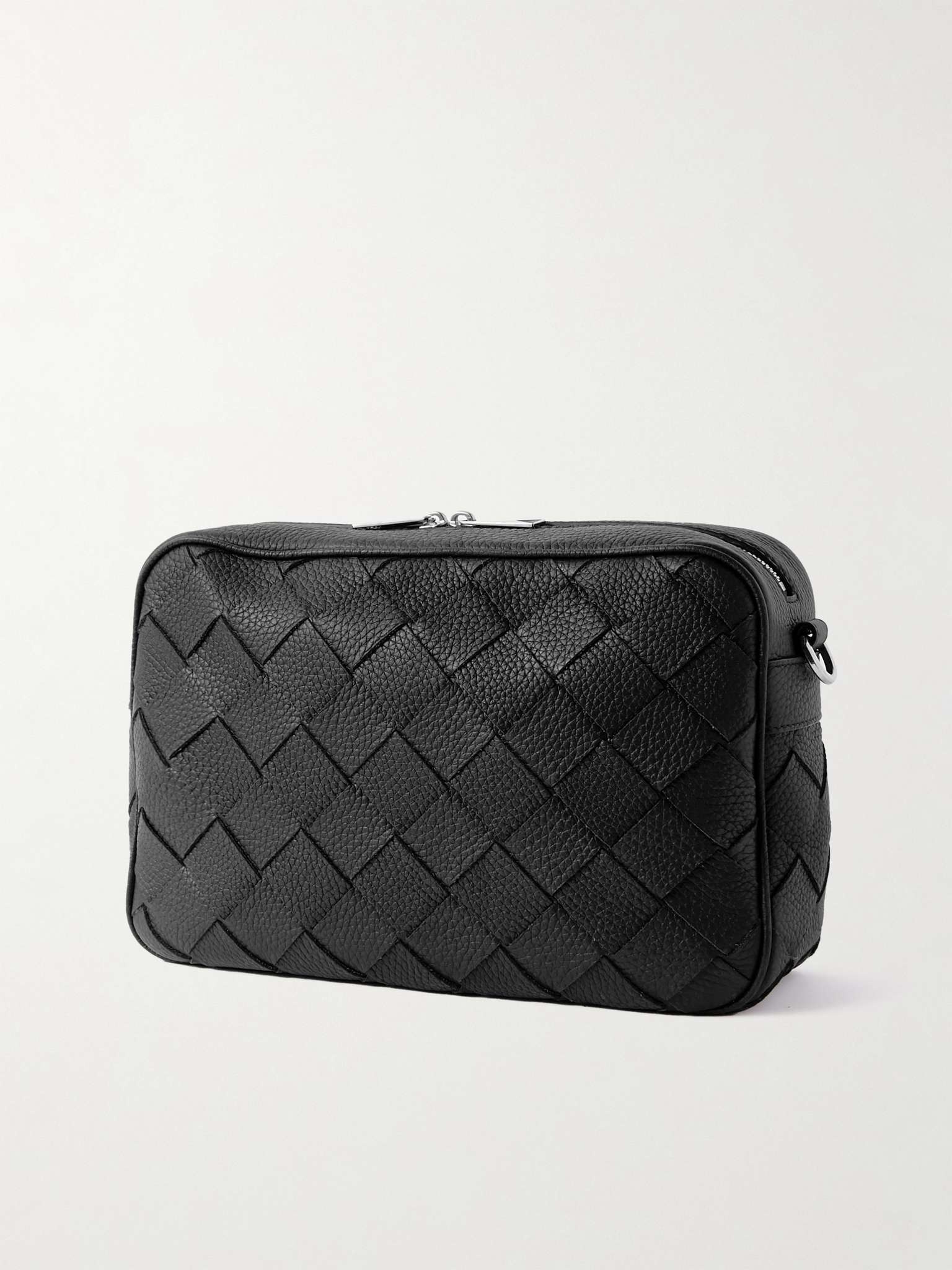 Intrecciato Full-Grain Leather Messenger Bag - 4