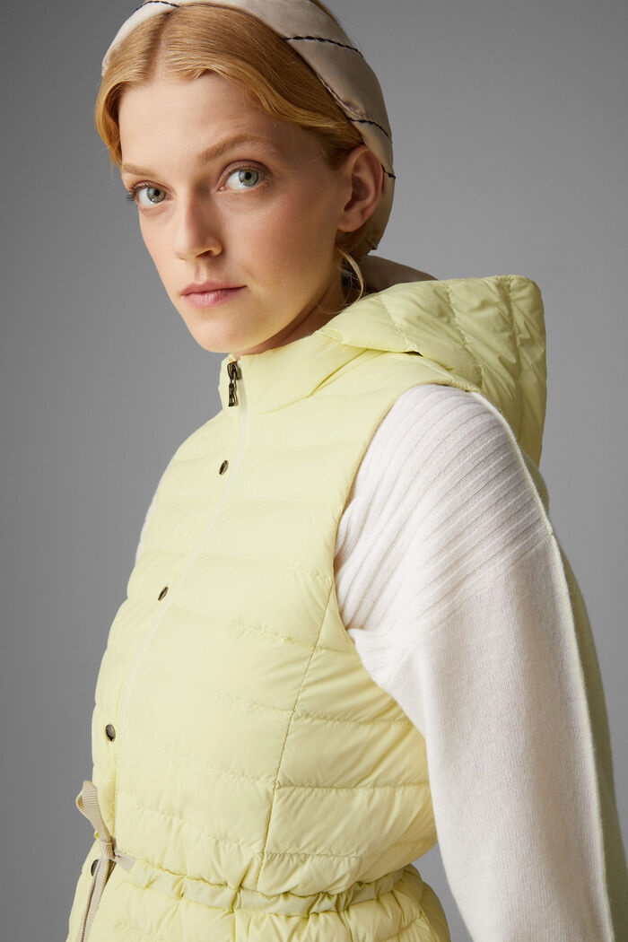 Cleo Lightweight down waistcoat in Pastel yellow - 6
