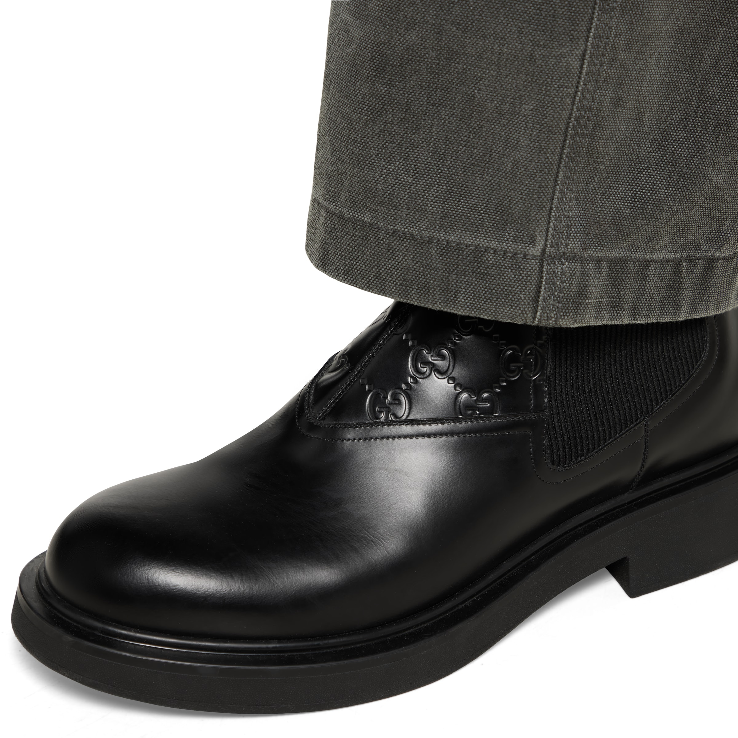 Men's ankle boot with GG detail - 4