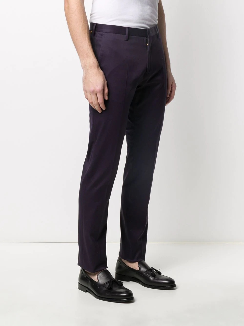 mid-rise straight leg trousers - 3