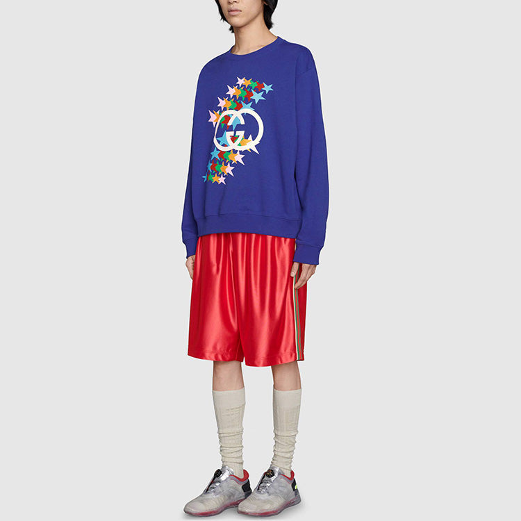 Gucci SS21 Rainbow Stars Crewneck 'Purple' 626990-XJDNK-4120 - 4