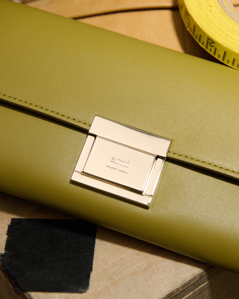 GREEN COW LEATHER MIMI POUCH 8