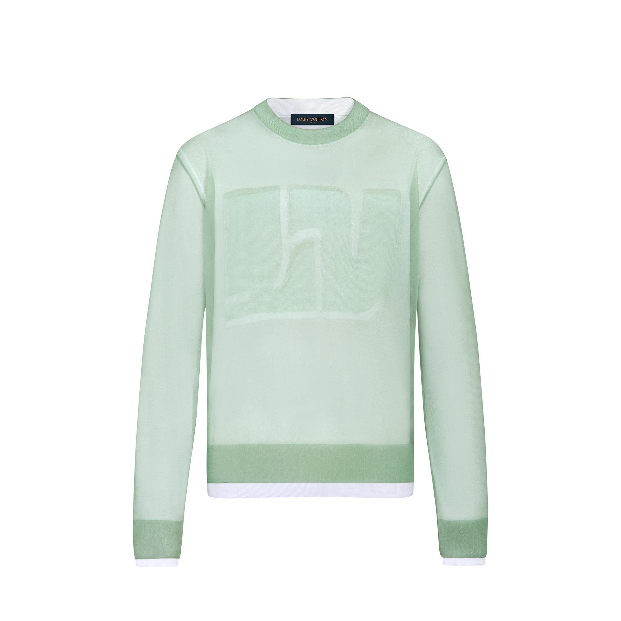 LV Sheer Layered Crewneck - 1