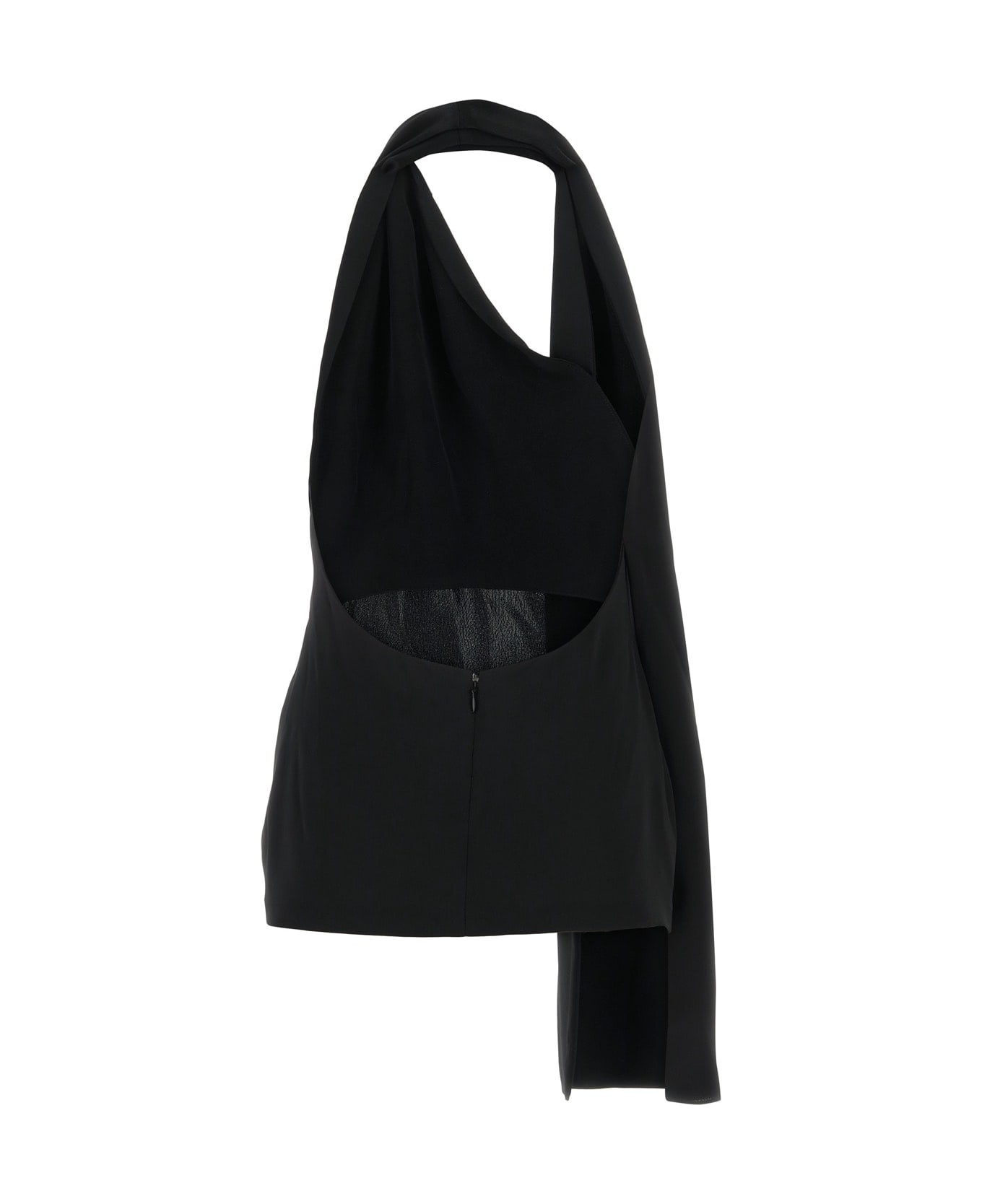 ワンピース LOEWE FW23 Black satin mini dress (S359Y07X62 BLACK) Loewe Black Satin Mini Dress | italist