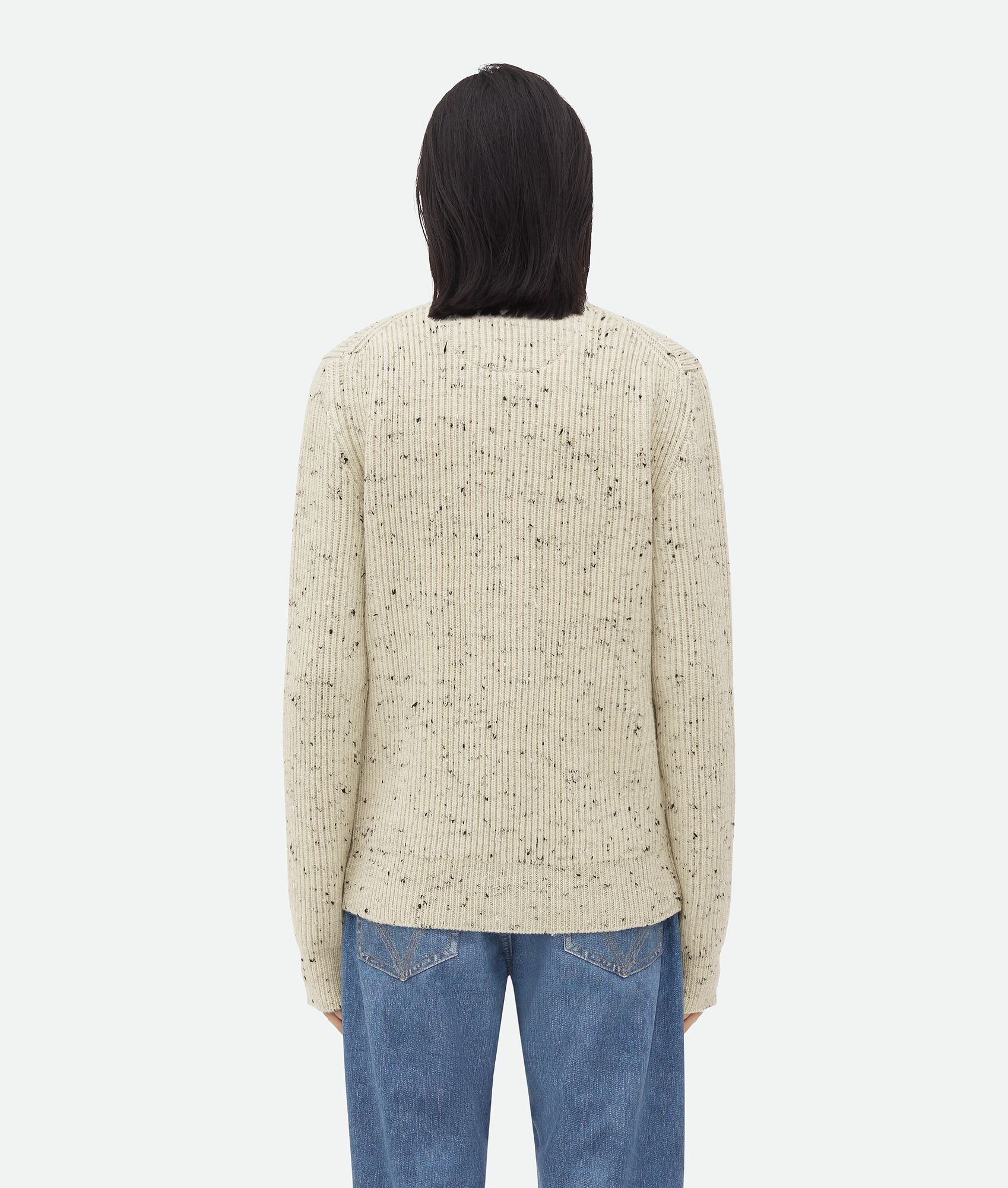 Textured Wool Rib Oversized Cardigan - 3