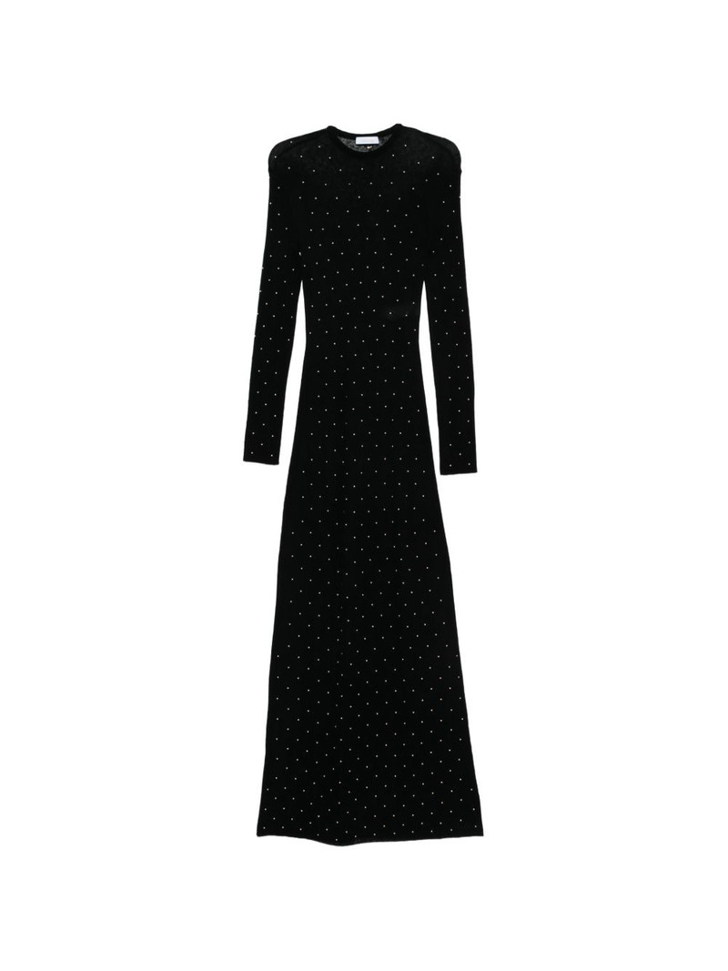 studded long-sleeve maxi dress 1