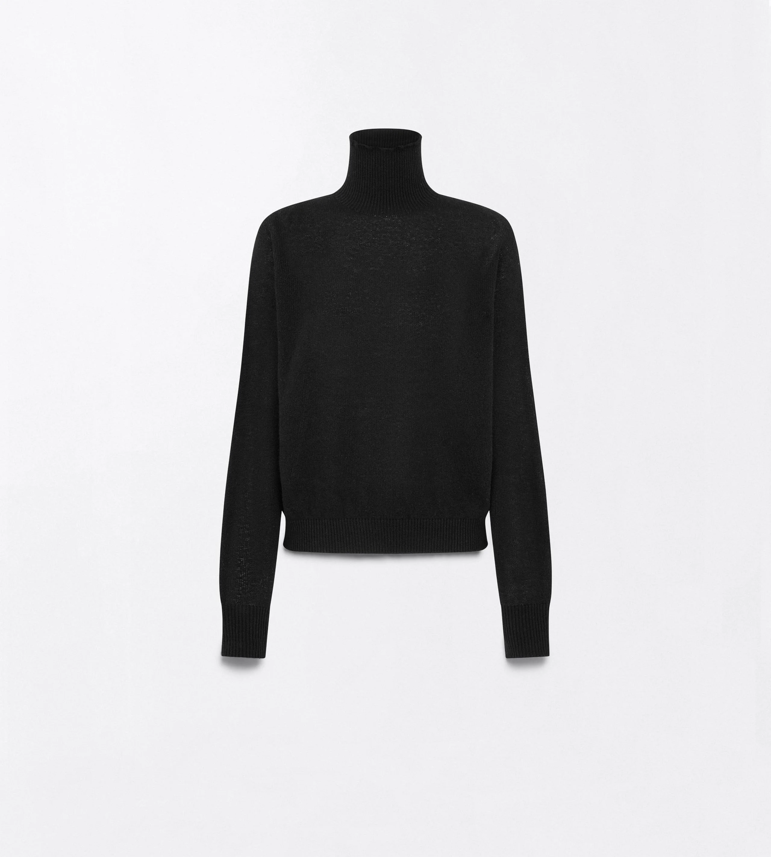 SEAMLESS CASHMERE TURTLENECK - 1