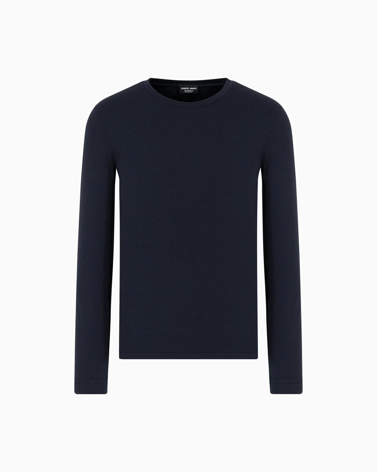 Pure cashmere interlock crew-neck jumper - 1