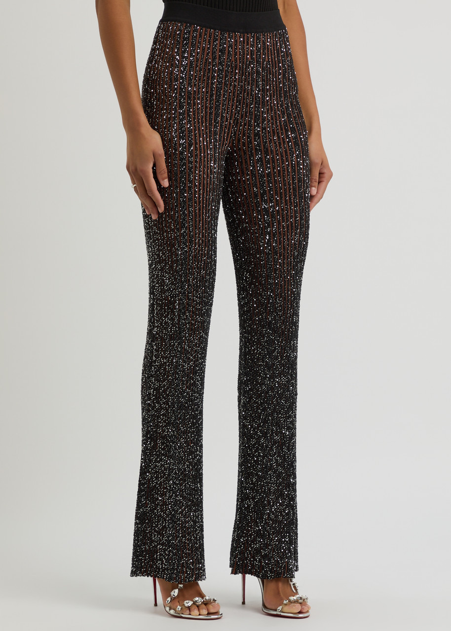 Missoni Striped Sequin-embellished Knitted Trousers - 2