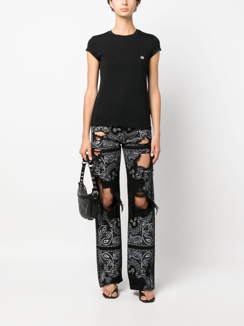 PHILIPP PLEIN logo-patch T-shirt outlook