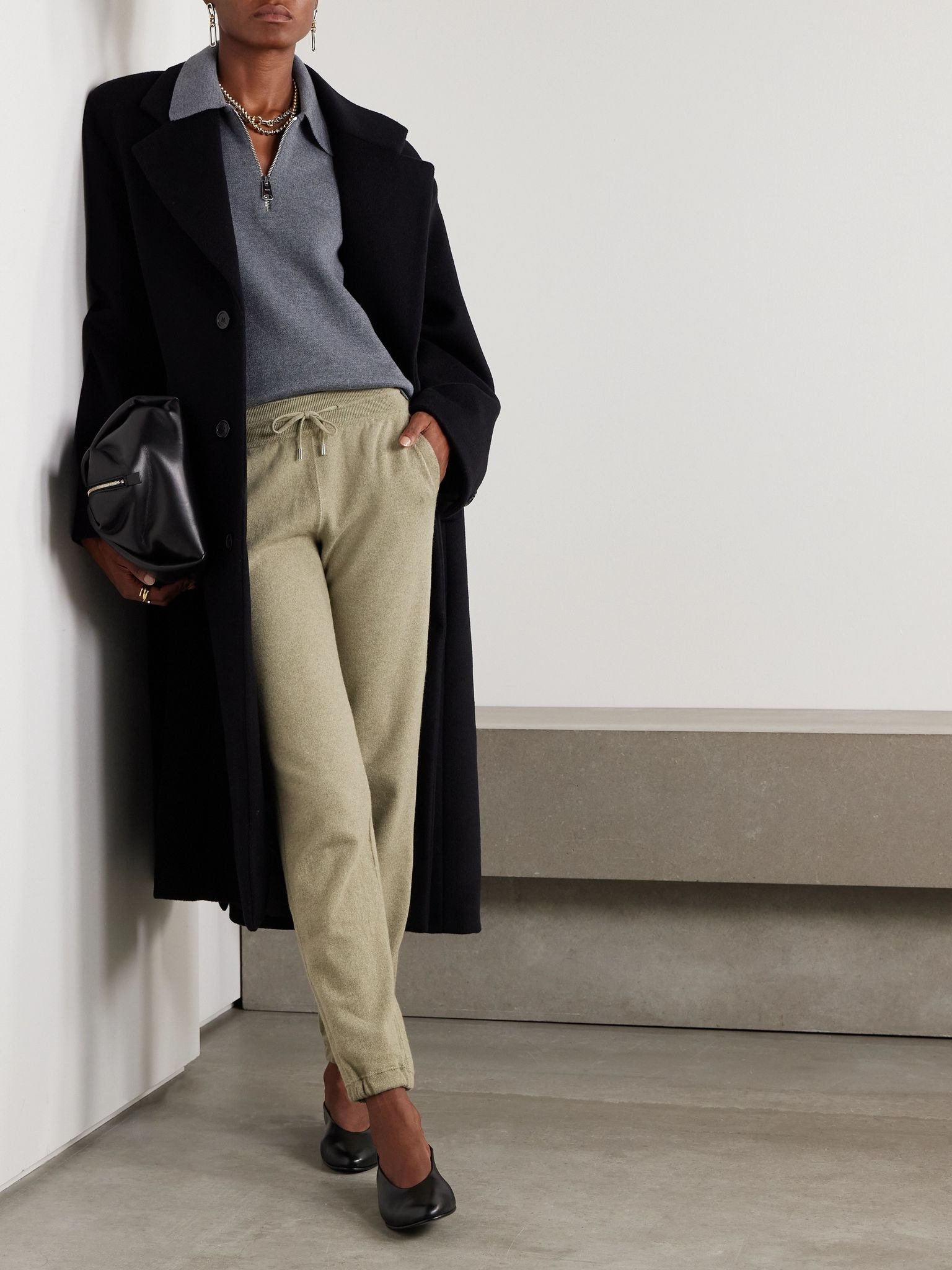 Cashmere track pants Green - 2