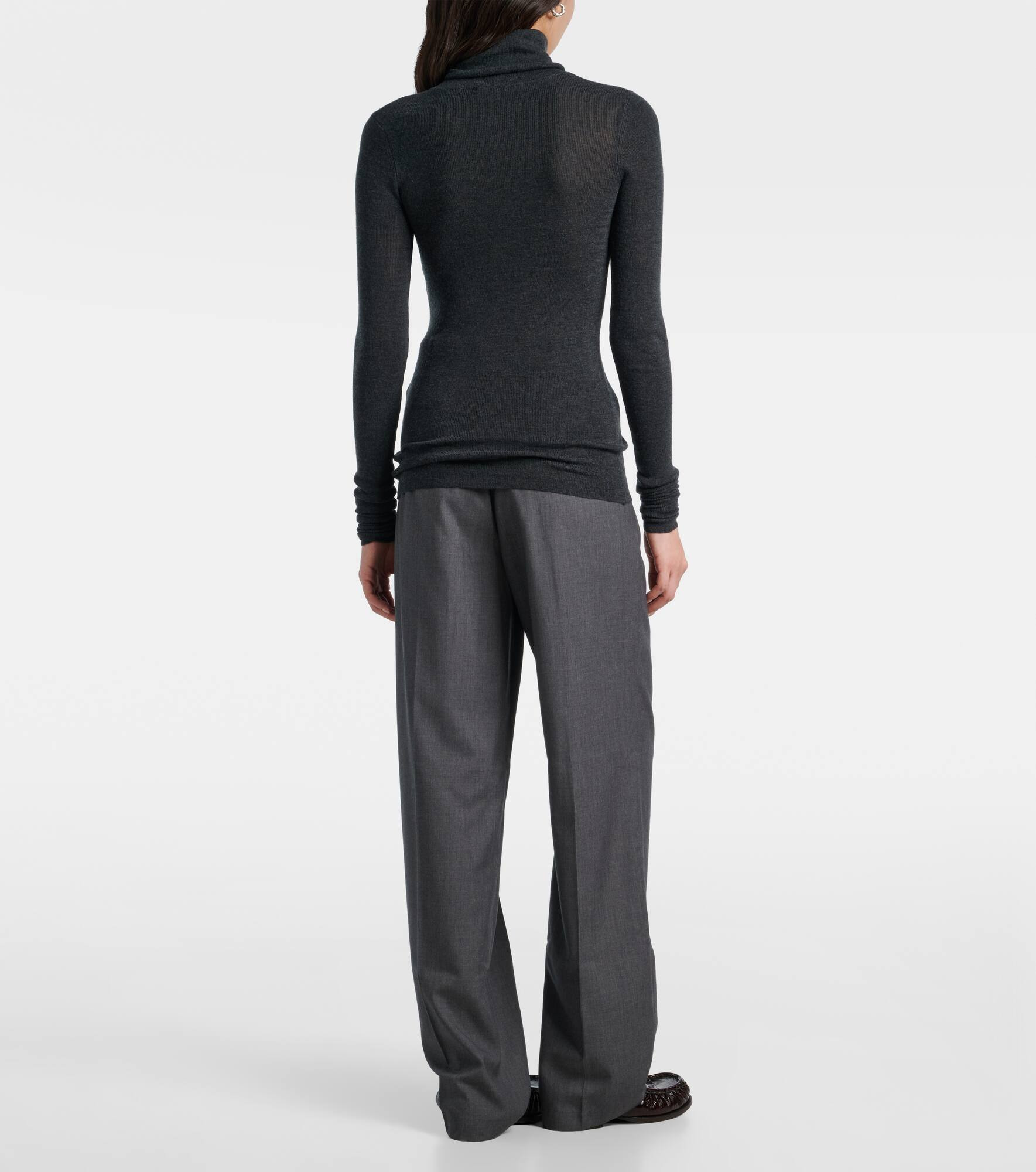 Utica Thin wool and silk turtleneck sweater - 3