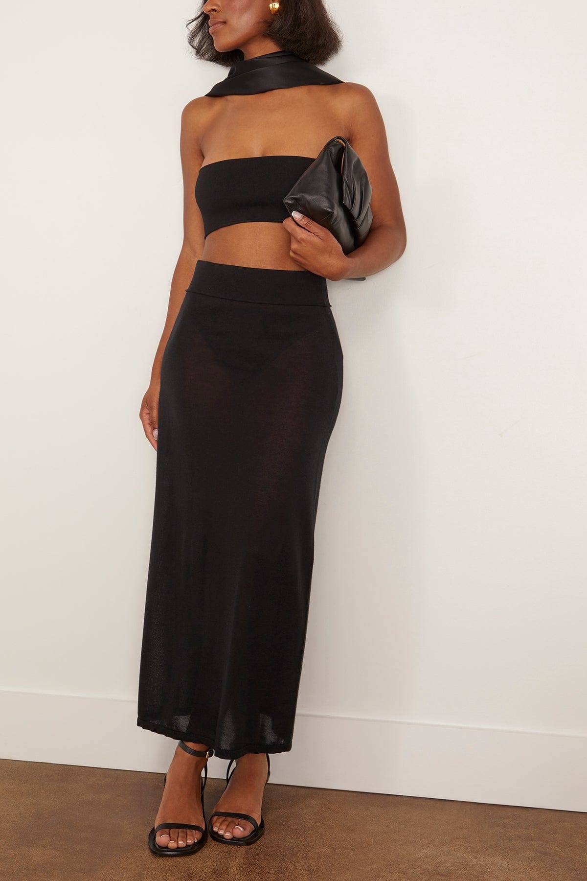 Bandeau Knit in Black - 2