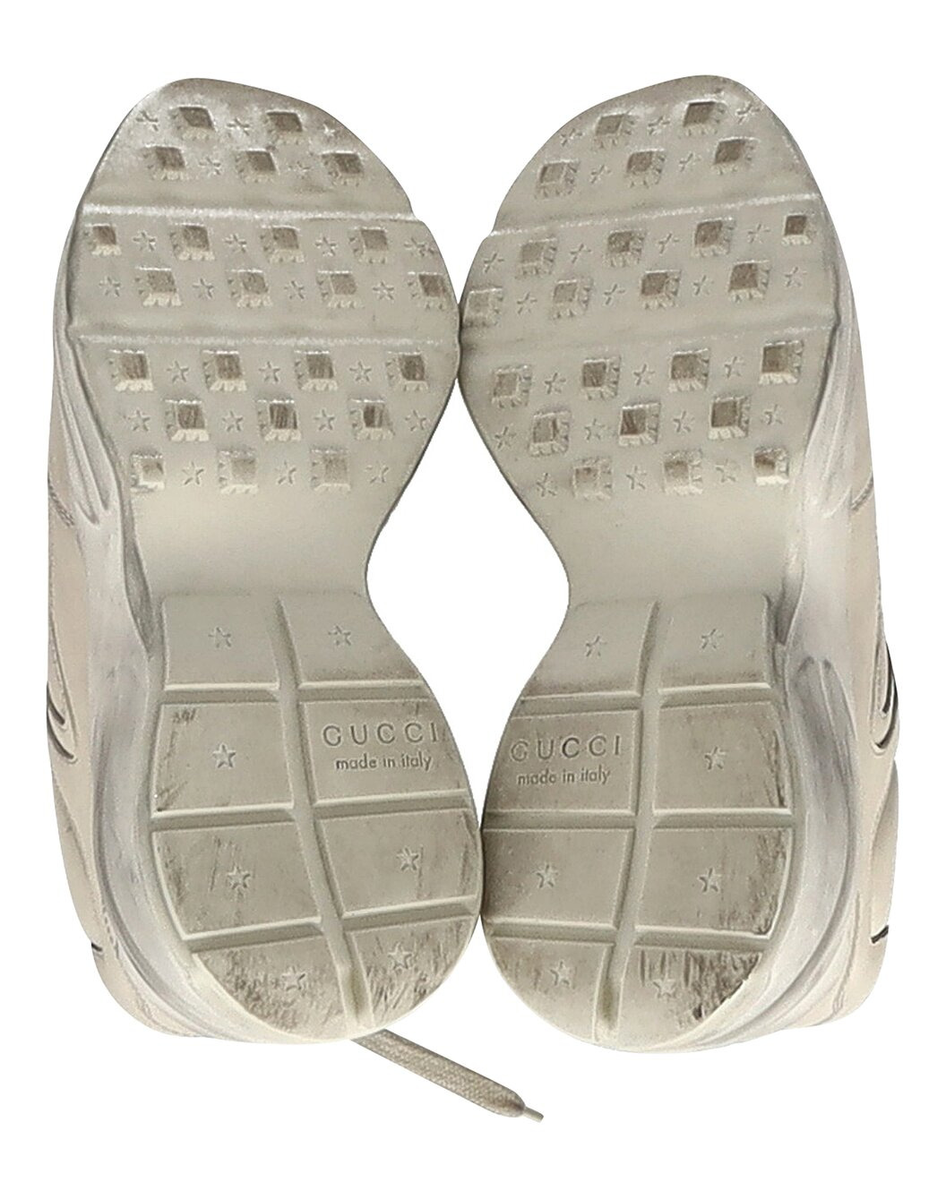 Gucci Women's Leather Distressed Rhyton Sneaker (Authentic Pre-Loved) - 4