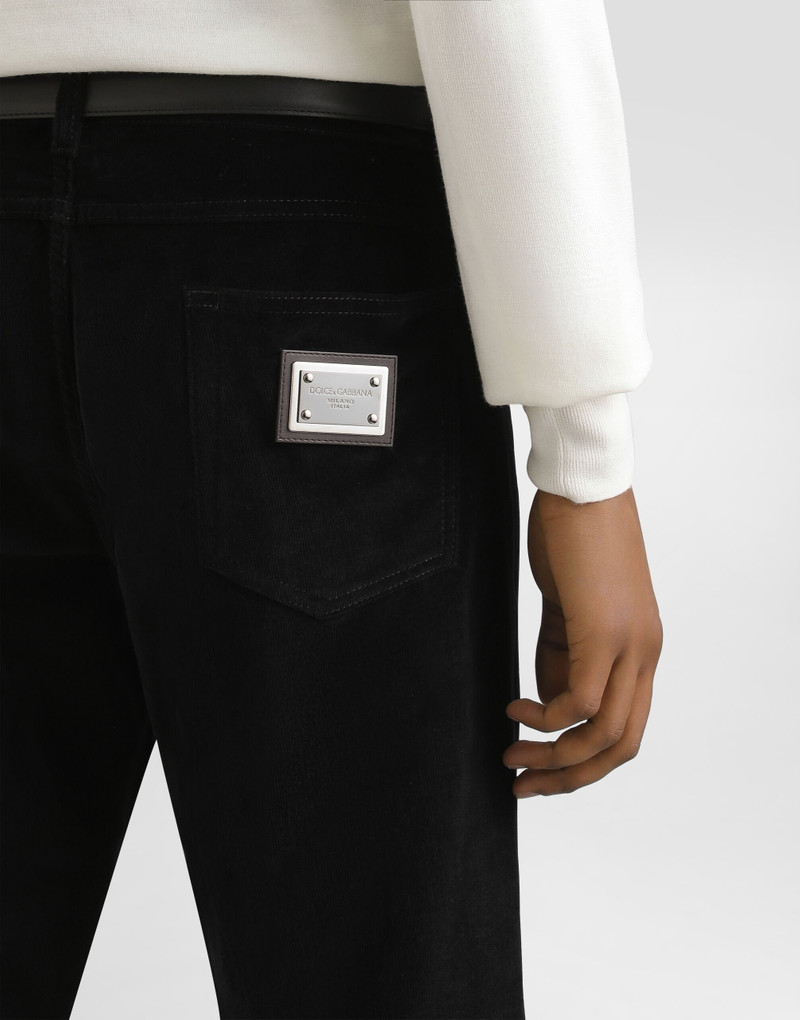 Dolce & Gabbana Cotton and cashmere regular trousers outlook