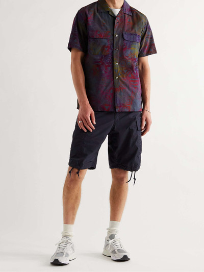 BEAMS PLUS Convertible-Collar Printed Cotton-Poplin Shirt outlook