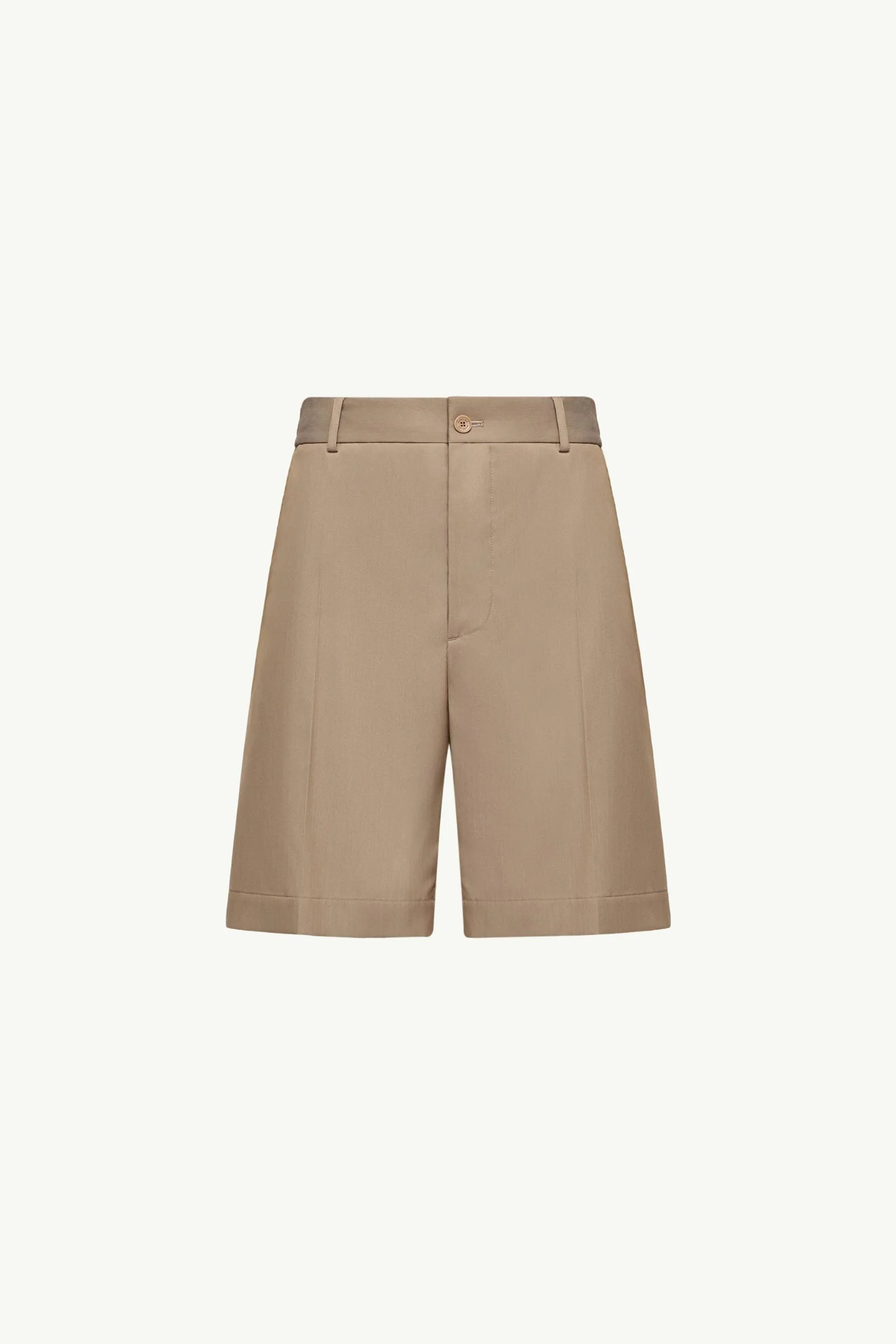 Wool Blend Gabardine Bermuda Shorts - 1