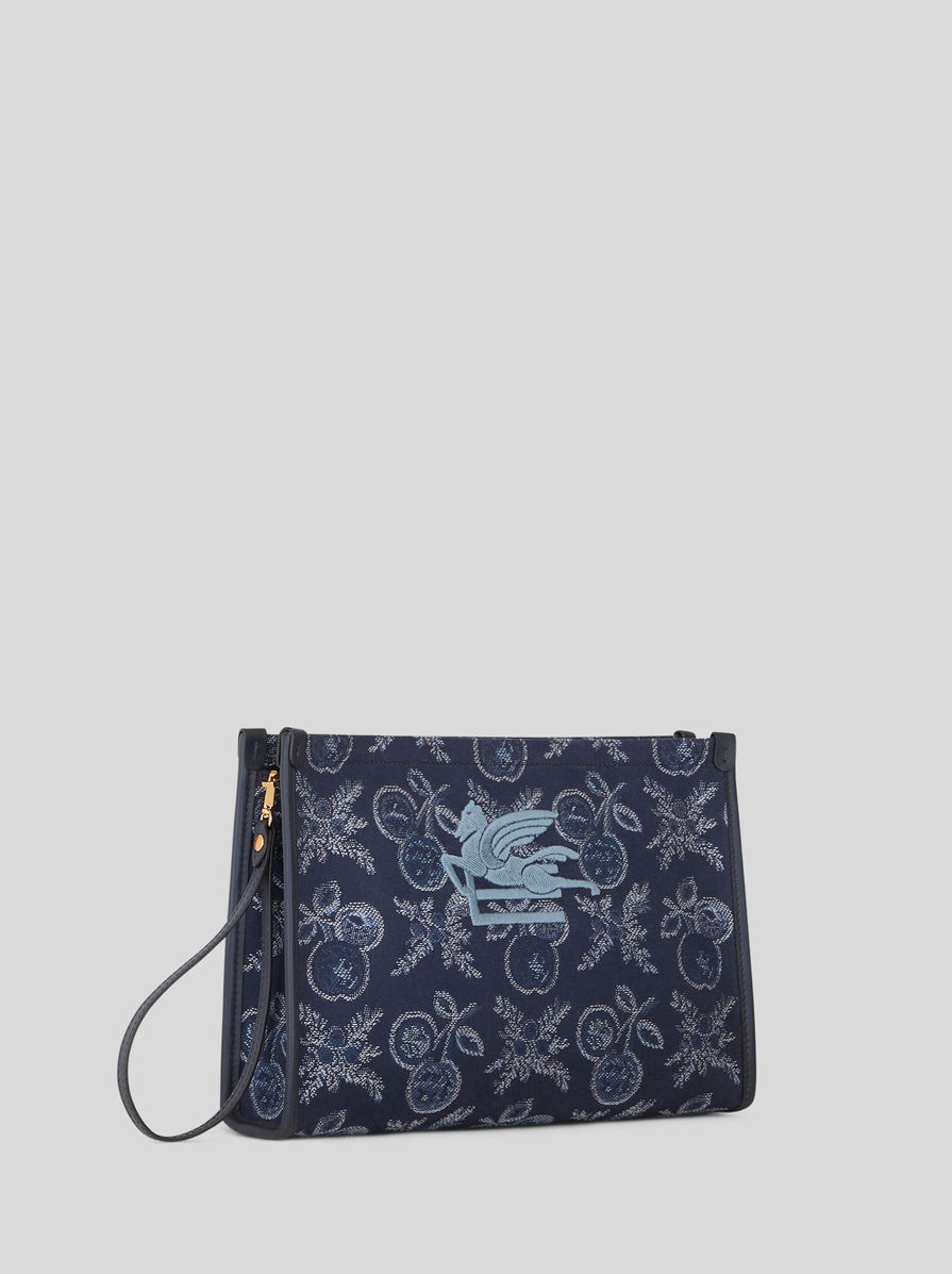 LARGE JACQUARD POUCH WITH APPLES - 5