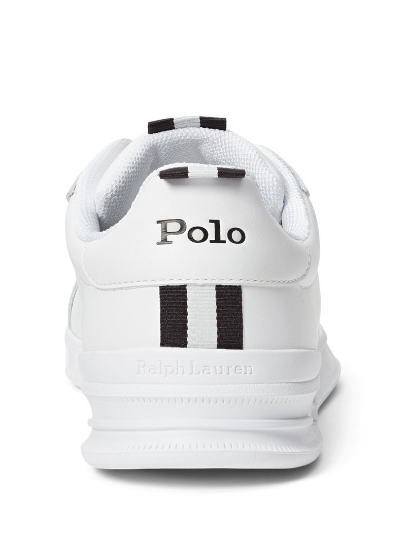 logo-print leather sneakers 3
