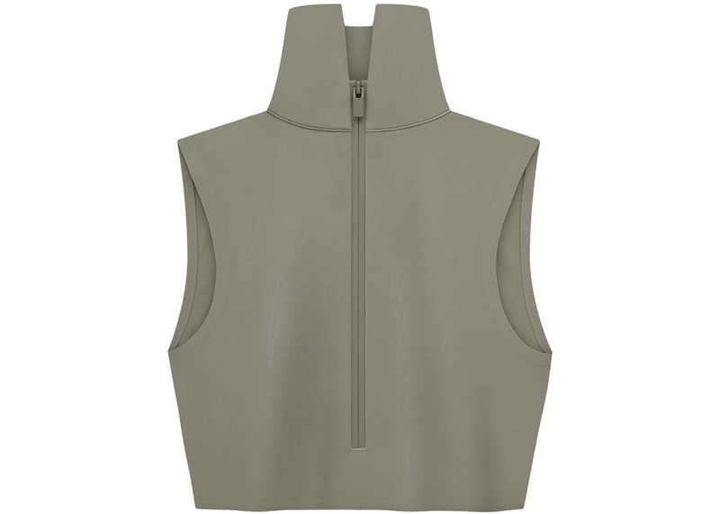 Fear of God Fear of God Athletics Women's High Neck Crop Top Clay outlook