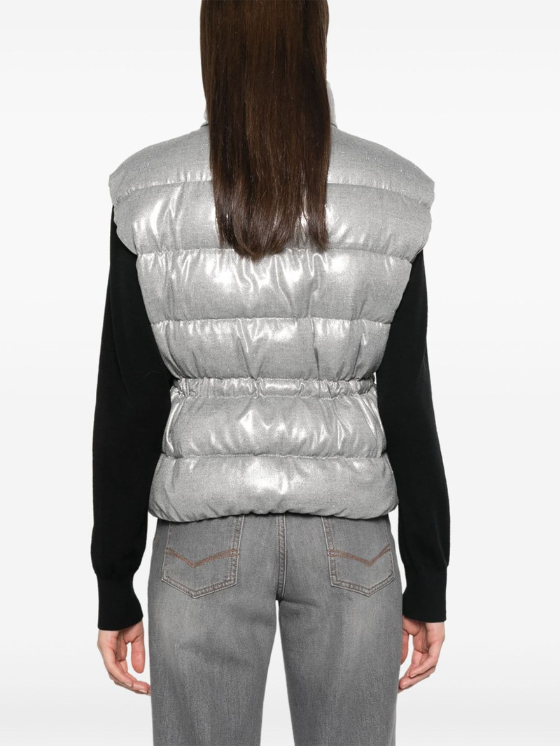 lamé-effect gilet 4