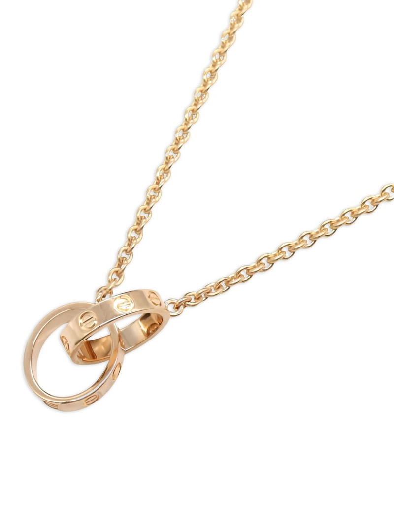 Cartier 18K rose gold Baby Love necklace outlook