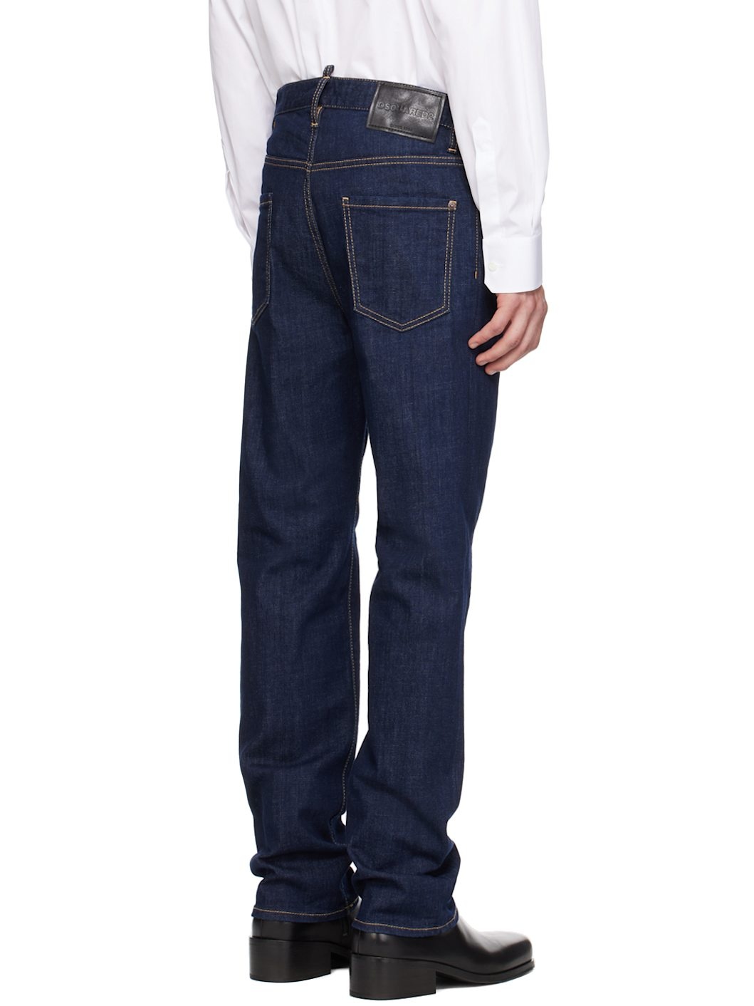 Navy Dark Rince Wash 642 Jeans - 3