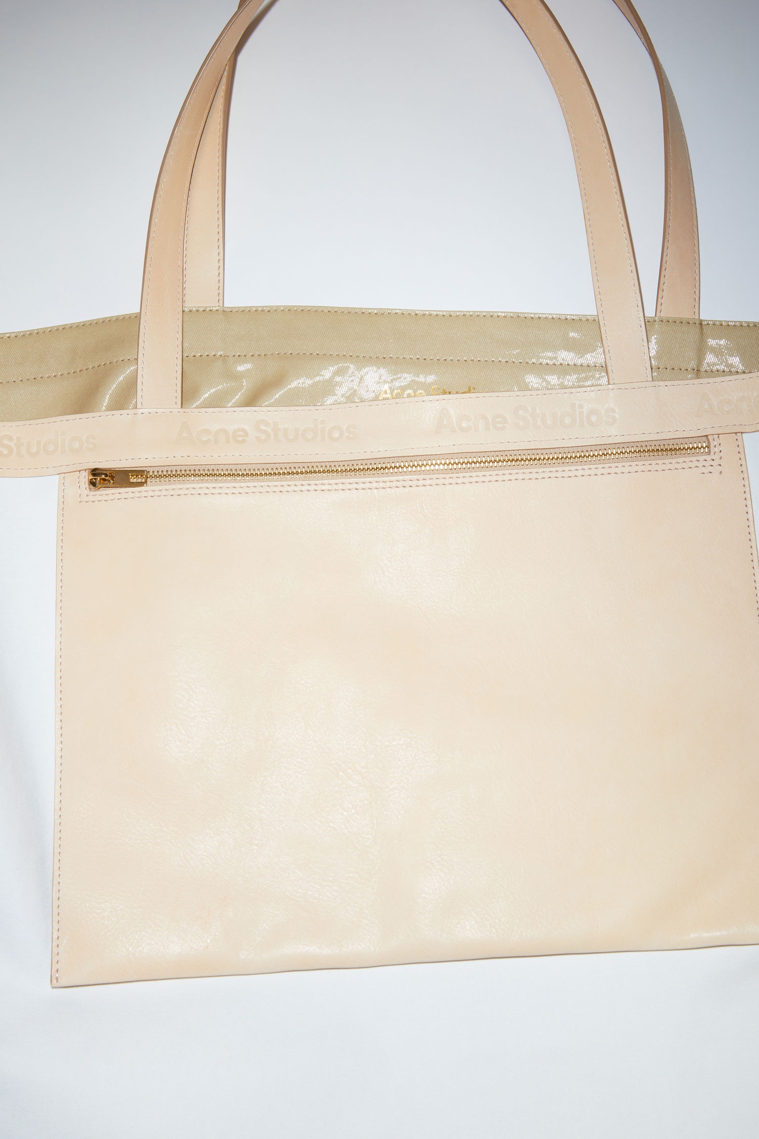 Oilcloth tote - Beige - 6