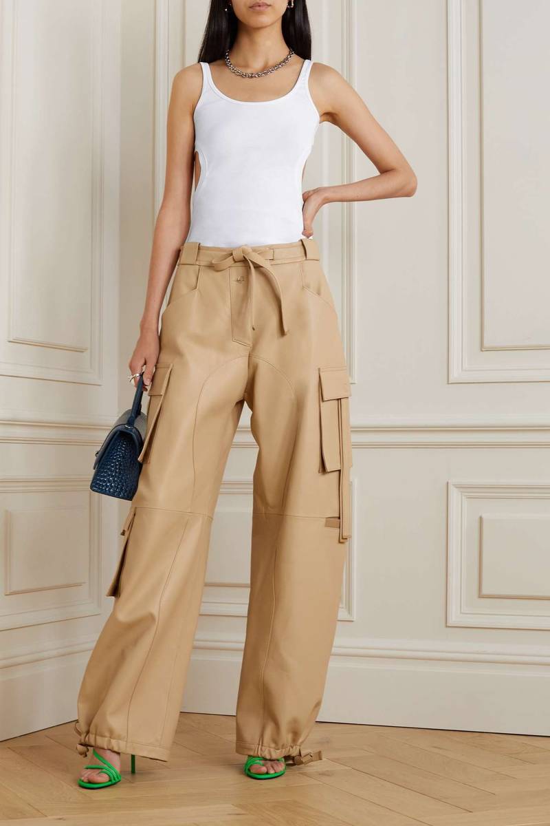 Off-White Cutout ribbed stretch-cotton  jersey tank outlook