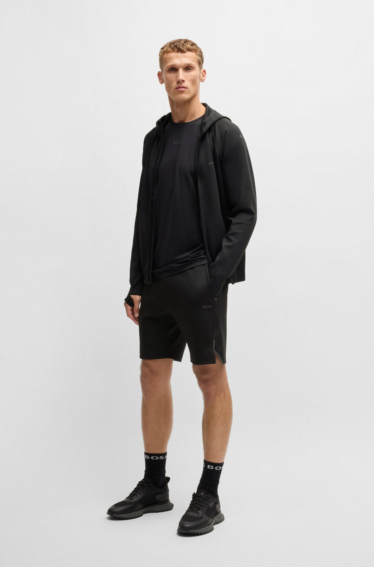 ACTIVE STRETCH ZIP-UP HOODIE WITH MOISTURE MANAGEMENT - 4