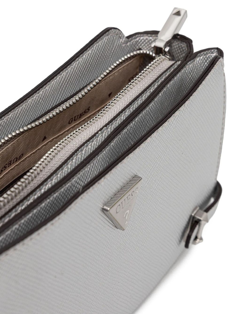 metallic-finish satchel bag 4