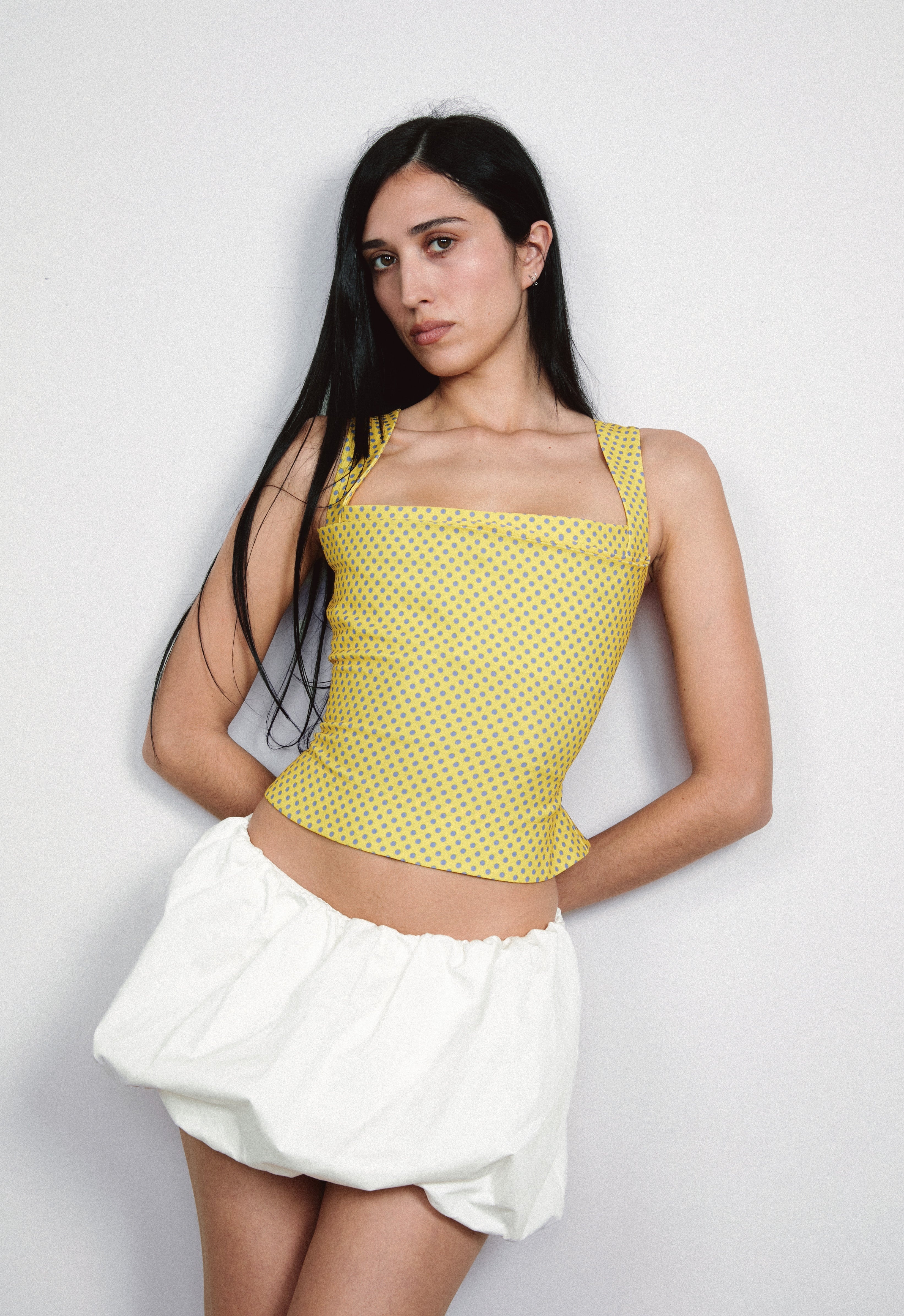 IMOGENE CORSET - YELLOW POLKA DOT - 2